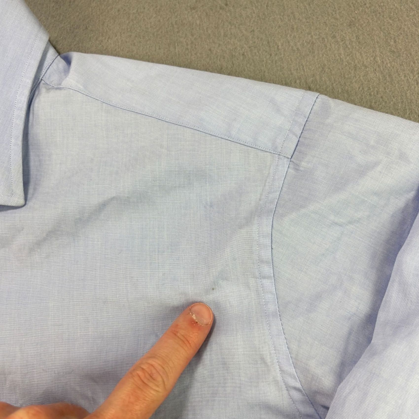 Sid Mashburn Sid Mashburn Shirt Mens Medium Blue Long Sleeve Button Up Formal Casual Shirts Size 40R - 4 Thumbnail