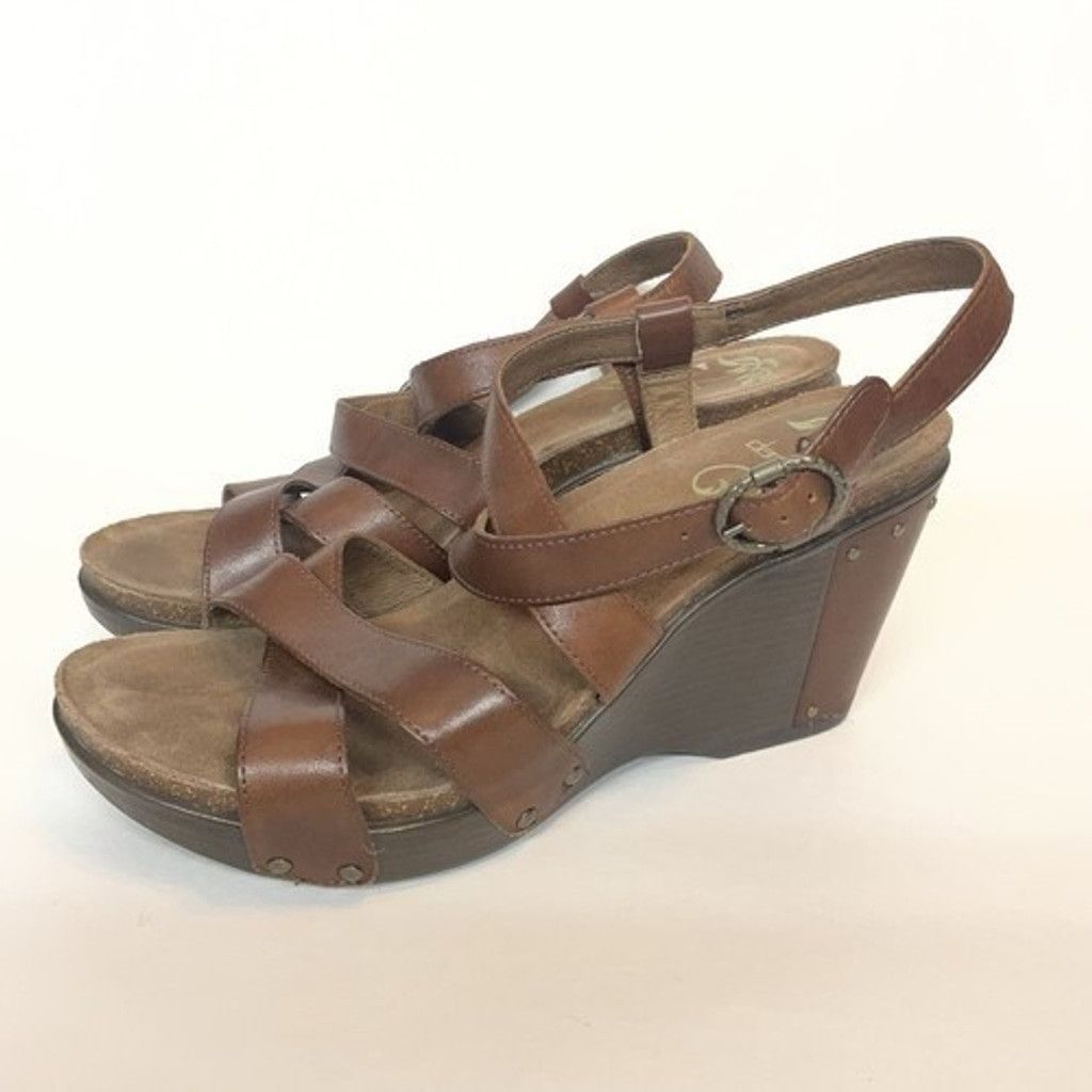 Dansko Dansko Frida Criss Cross Straps Wedges Womens EU40/US9-9.5 Size US 9 / IT 39 - 1 Thumbnail