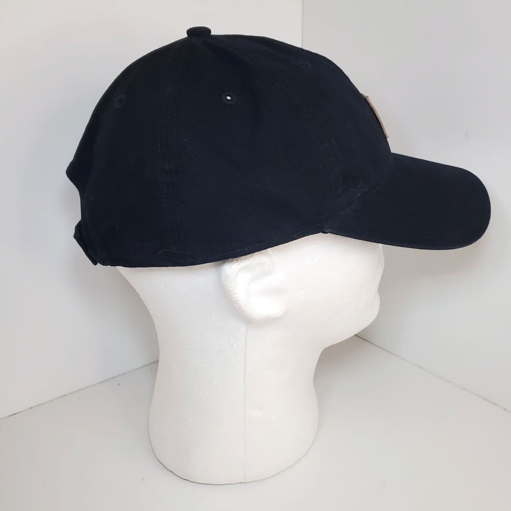 Carhartt CARHARTT Cap Hat Work Adjustable Hook and Loop Black Brown Leather Patch OSFM Size ONE SIZE - 5 Thumbnail