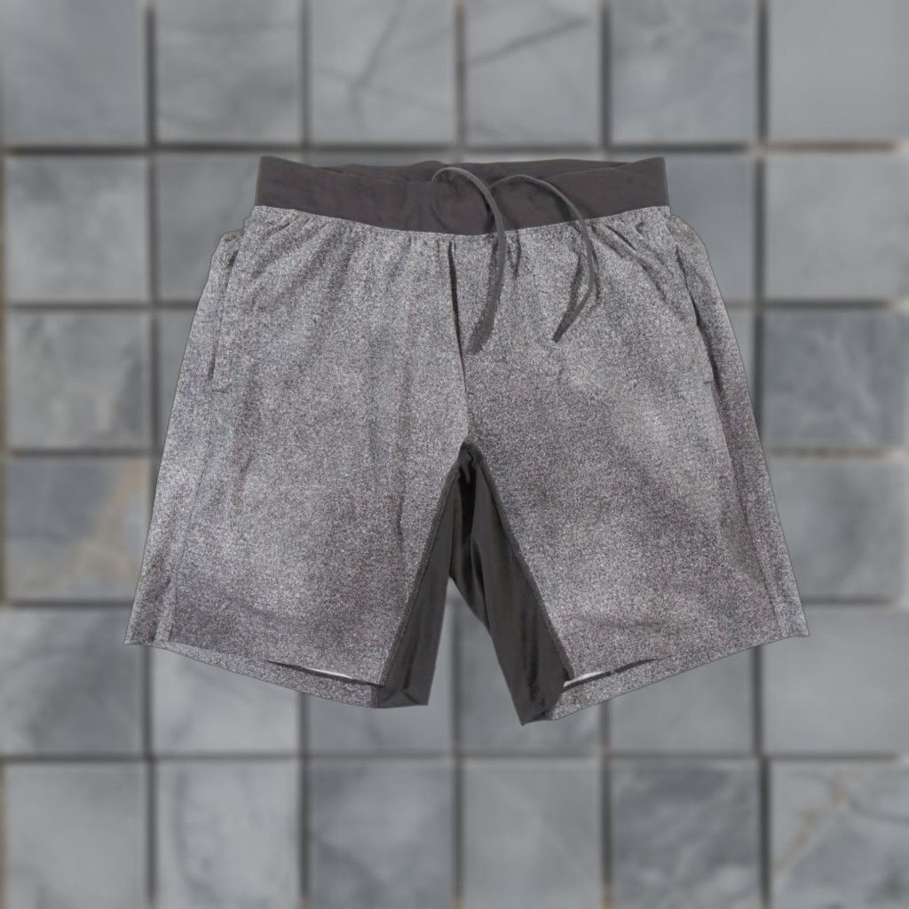 Lululemon VINTAGE Lululemon Men's Activewear Shorts 10" Inseam Gray Casual Workout Gym Size US 33 - 1 Thumbnail