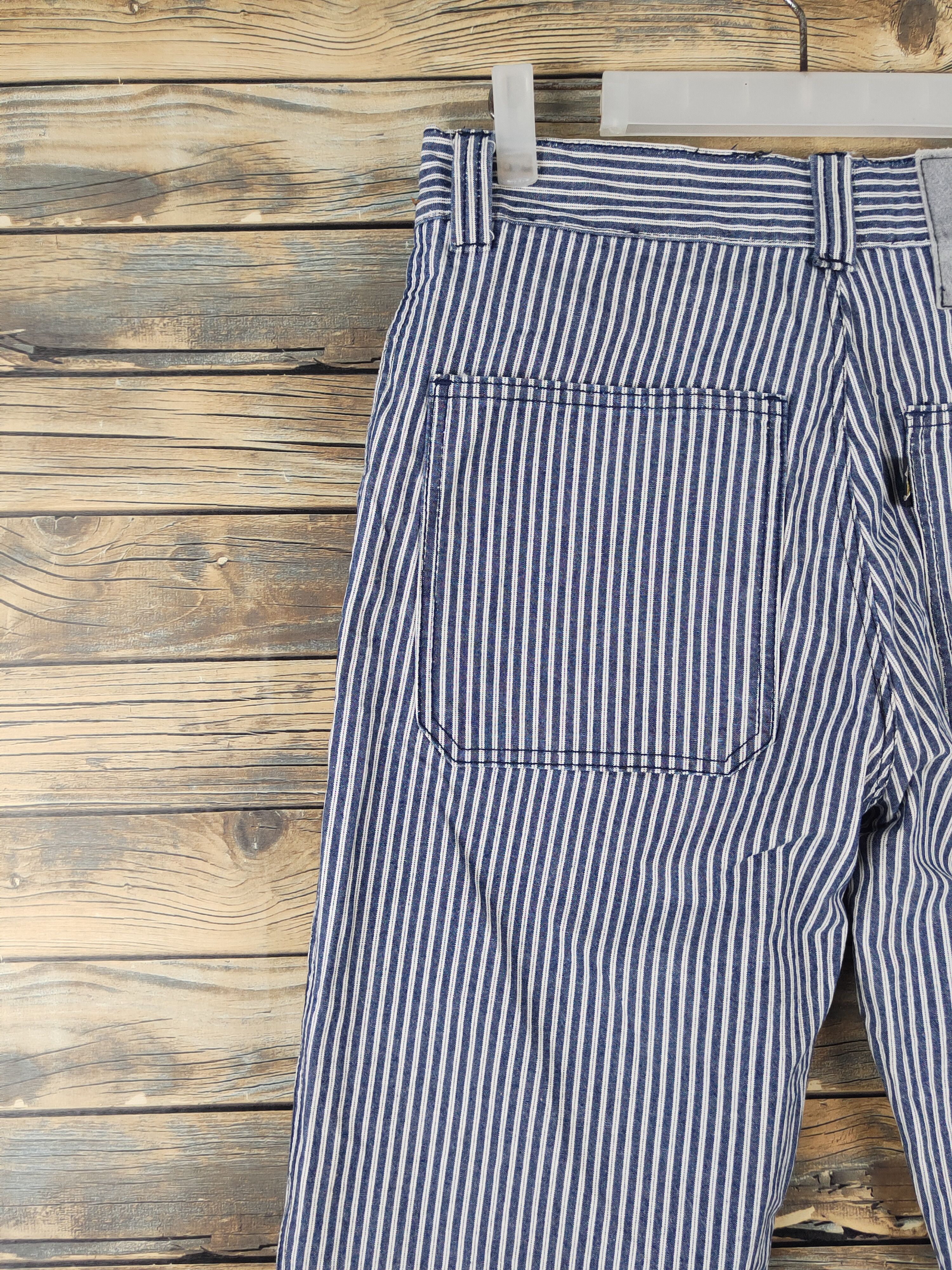 Japanese Brand DL Japanese Brand Blue White Multipocket Casual Pants #1360 Size US 30 / EU 46 - 8 Thumbnail