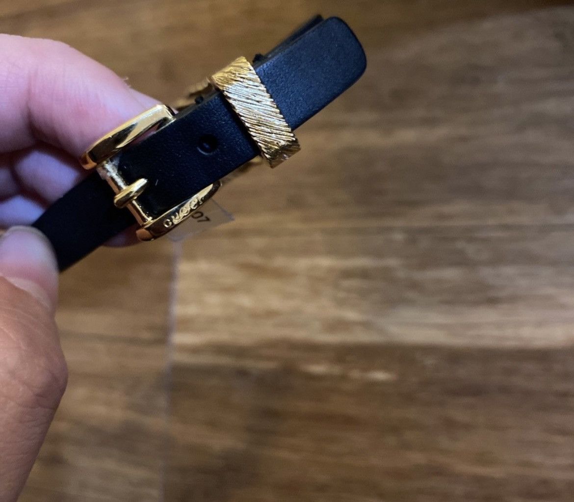Gucci Gucci metal and leather bracelet Size ONE SIZE - 4 Thumbnail