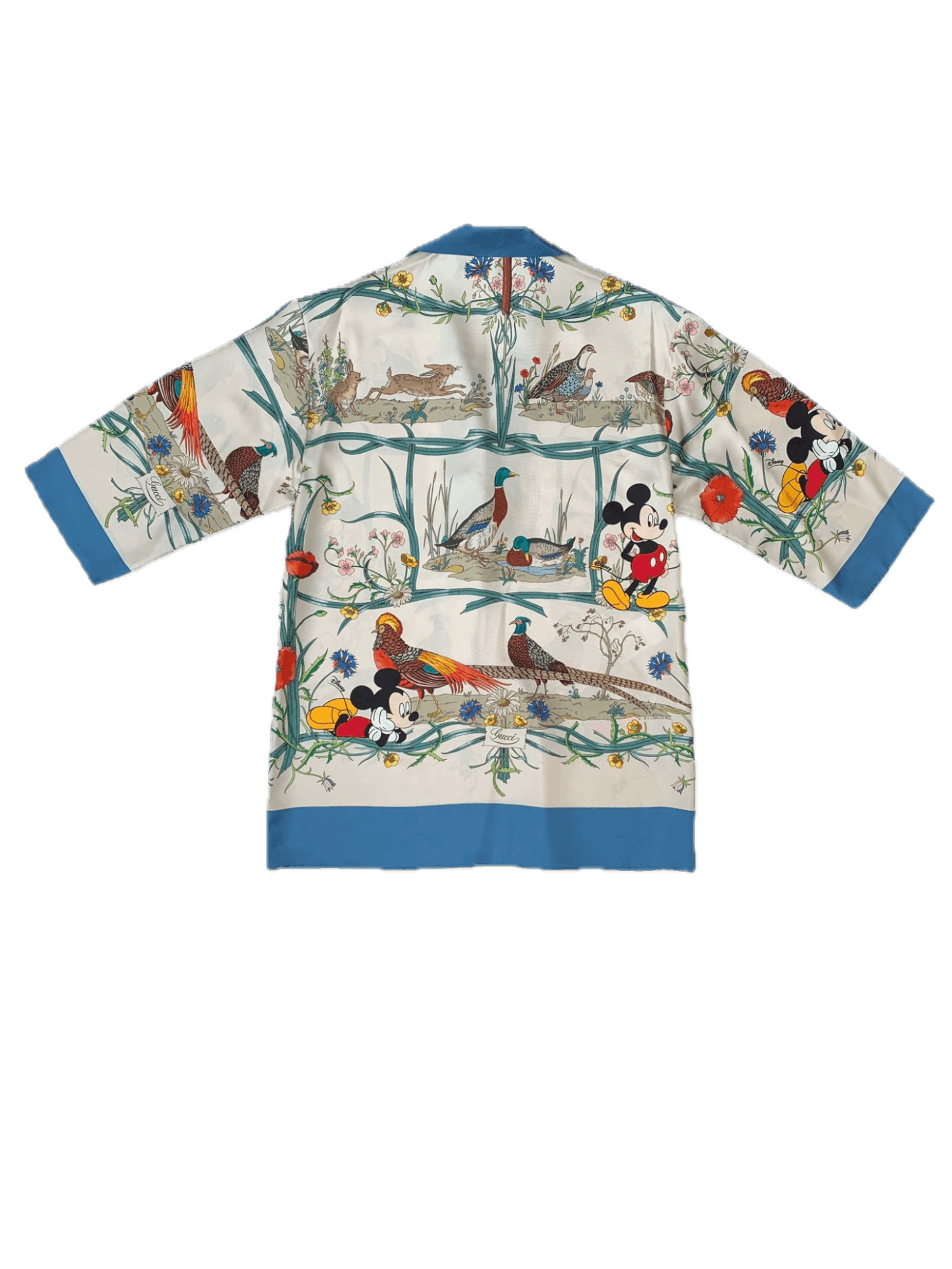 Disney × Gucci Gucci x Disney Silk Shirt Blouse Mickey Mouse Size M / US 6-8 / IT 42-44 - 9 Thumbnail