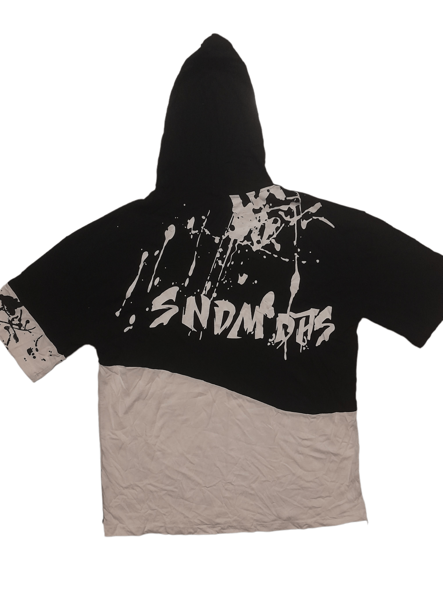 Japanese Brand SNDM DHS Punk Short Sleeve T-Shirt Hoodies (S137) Size US XXL / EU 58 / 5 - 2 Thumbnail