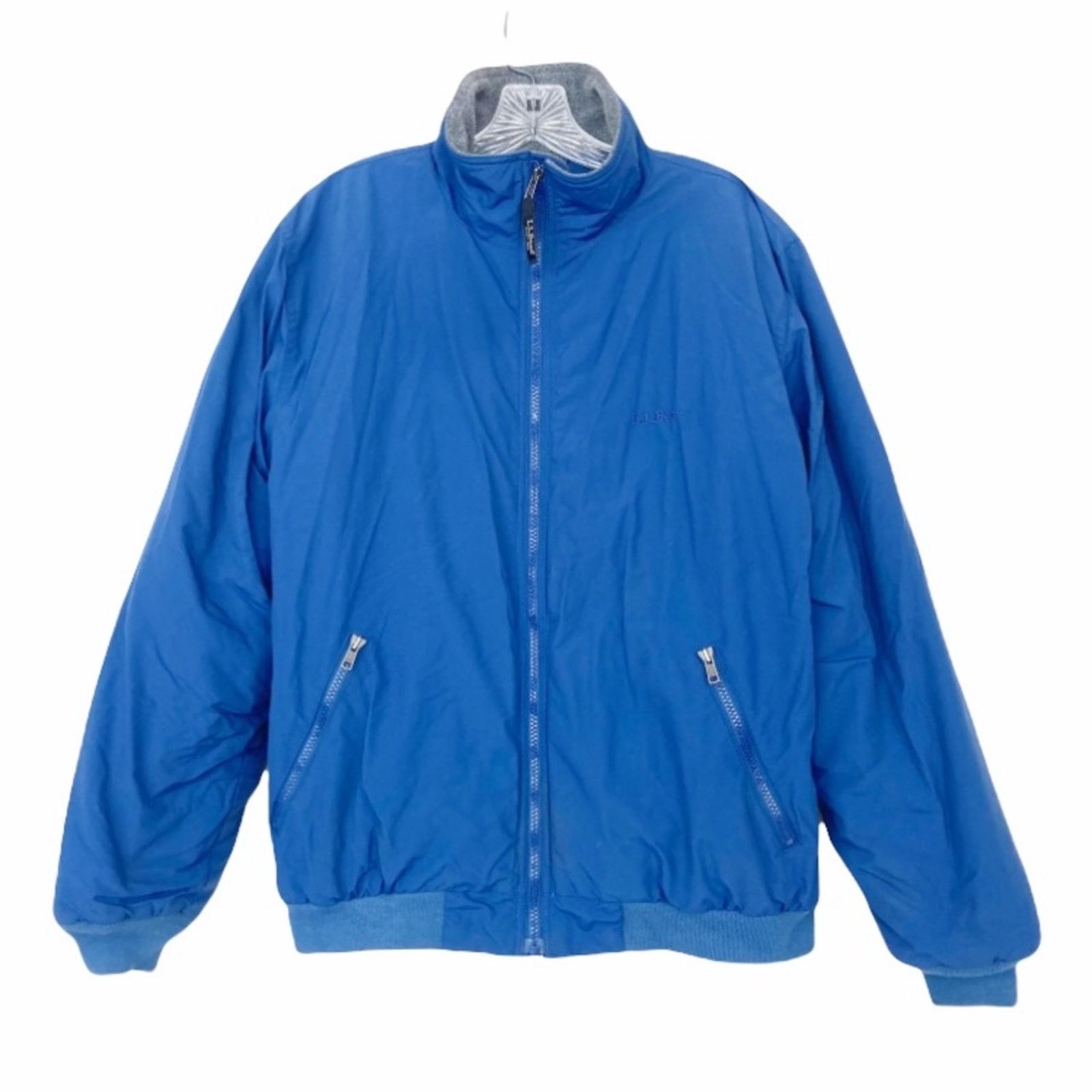 L.L. Bean LL Bean Blue Nylon Full Zip Jacket Sz M Size US M / EU 48-50 / 2 - 1 Thumbnail