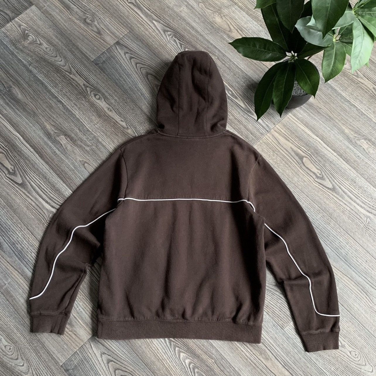 Nike × Vintage RARE BROWN NIKE HOODIE Size US M / EU 48-50 / 2 - 3 Thumbnail