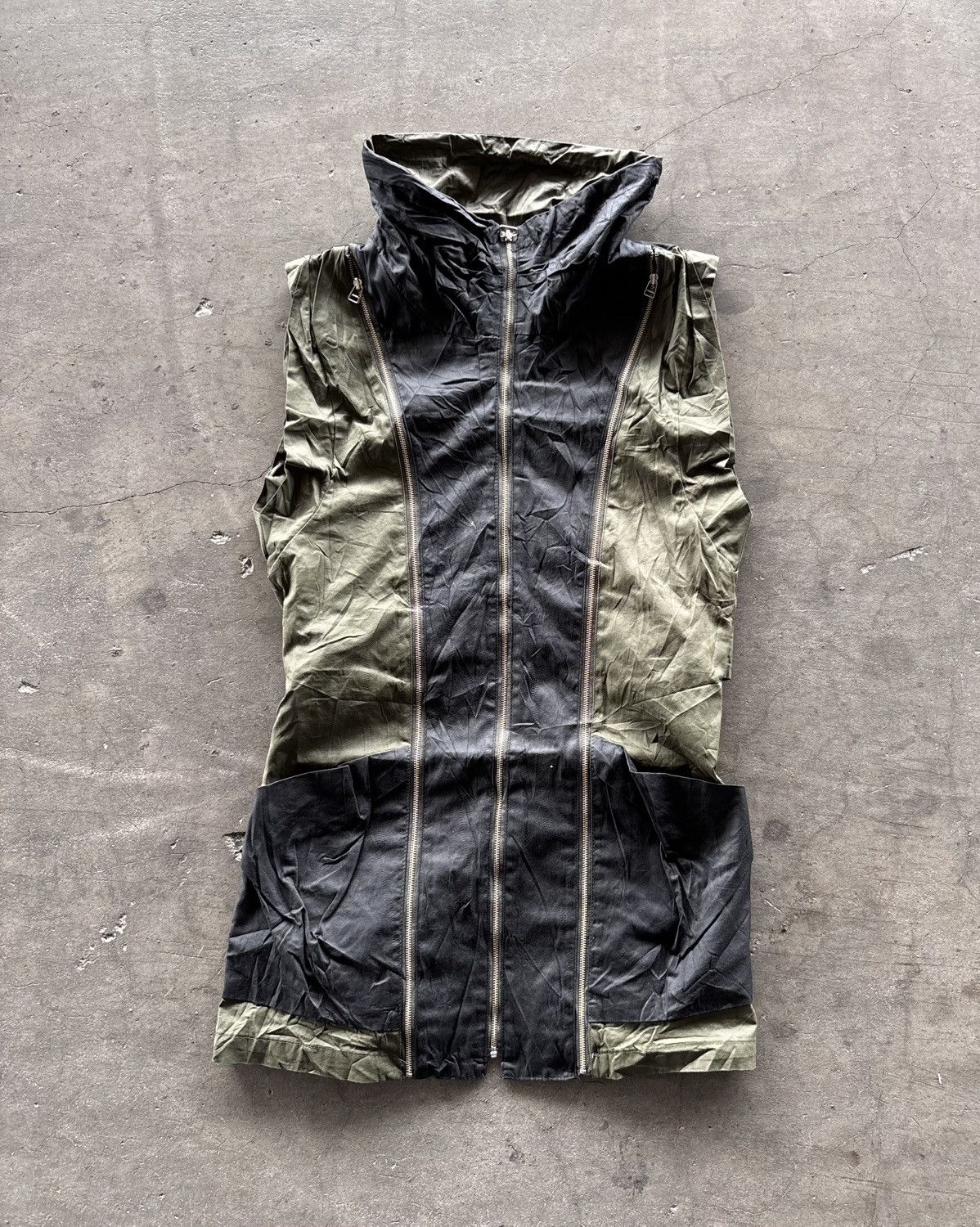 Japanese Brand Multizip Up Vest Size US M / EU 48-50 / 2 - 1 Thumbnail