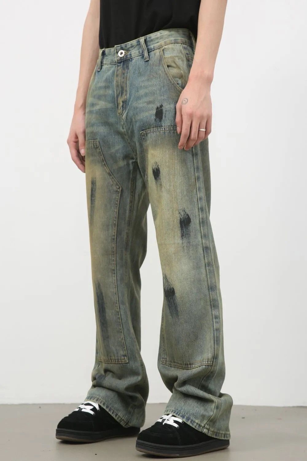 Other Men's Mid Rise Loose Fit Jeans Size US 30 / EU 46 - 2 Thumbnail
