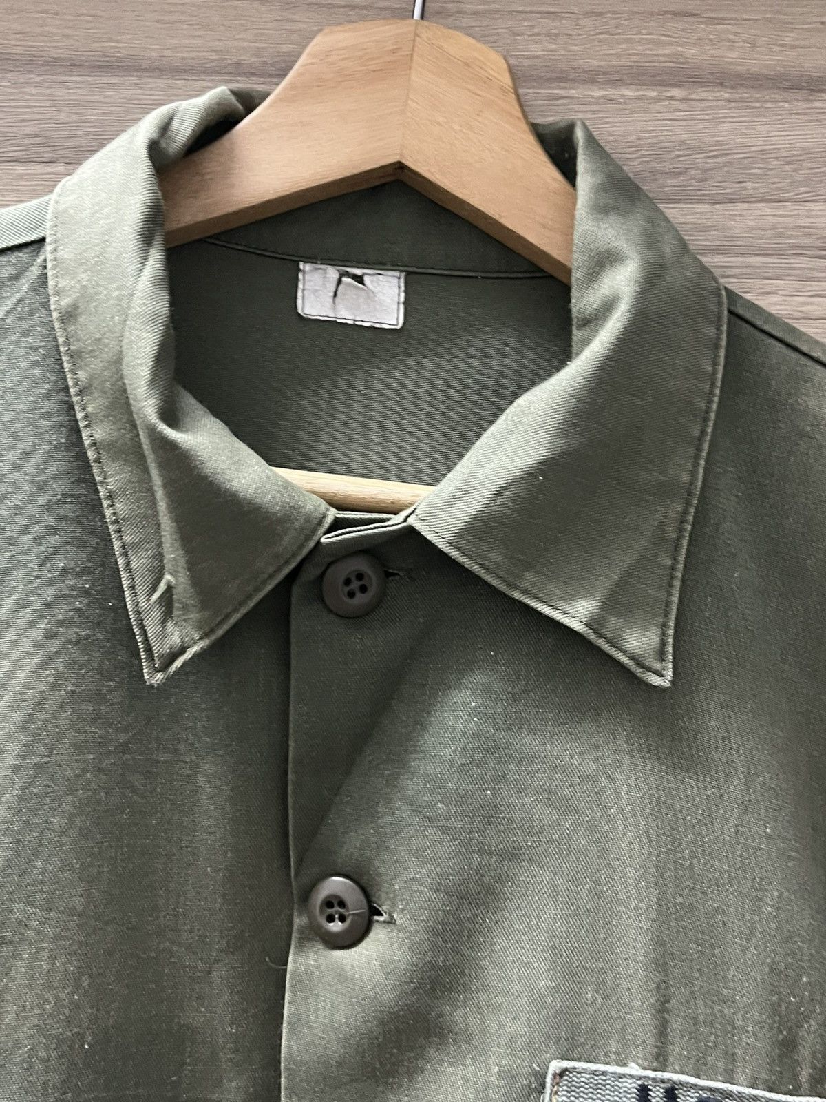 Vintage Vintage Usa og olive green button up long sleeve Size US XL / EU 56 / 4 - 3 Thumbnail