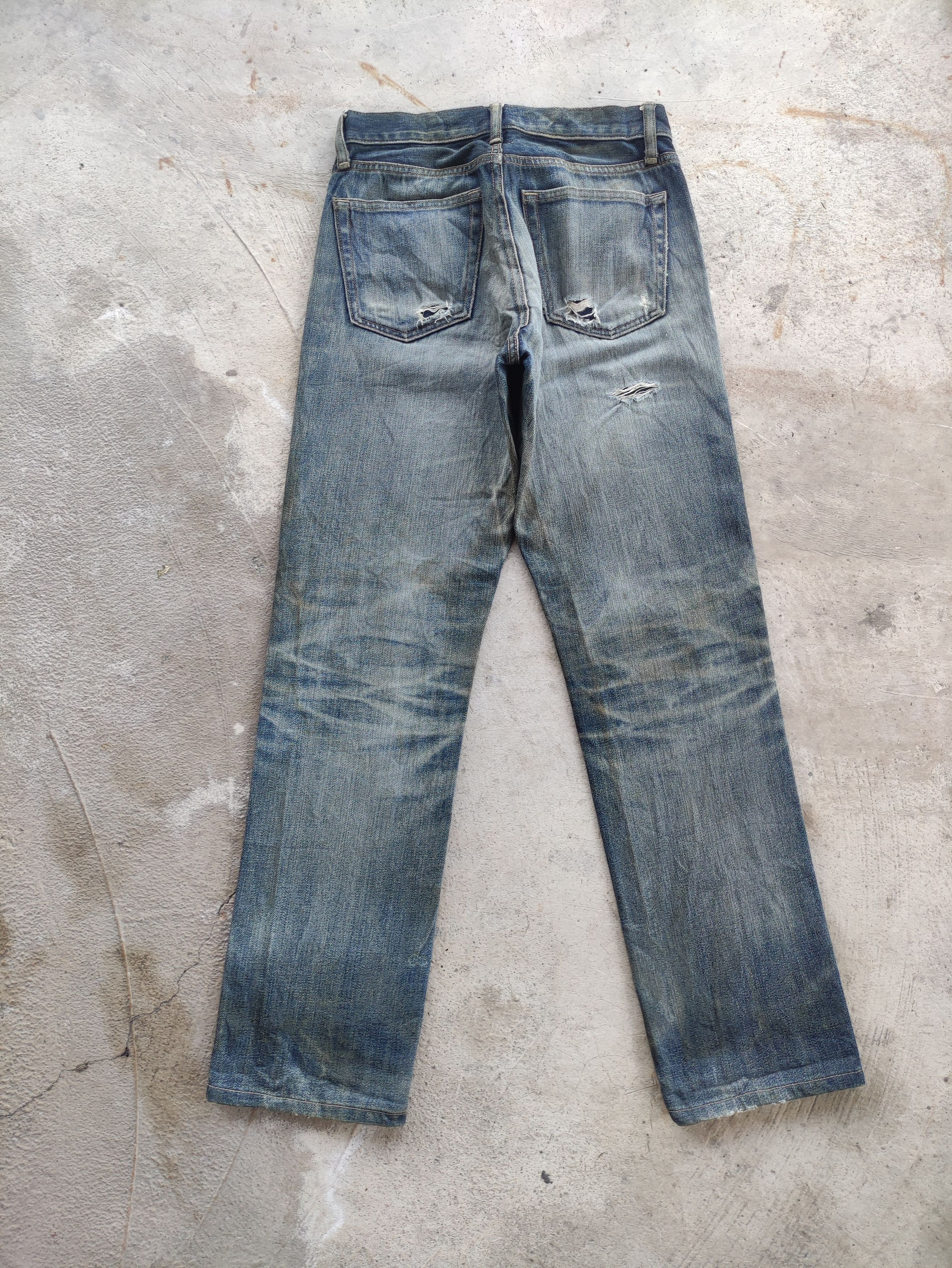 Japanese Brand Vintage Japanese Denim Rusty Distressed Faded Jean Size US 29 - 8 Thumbnail