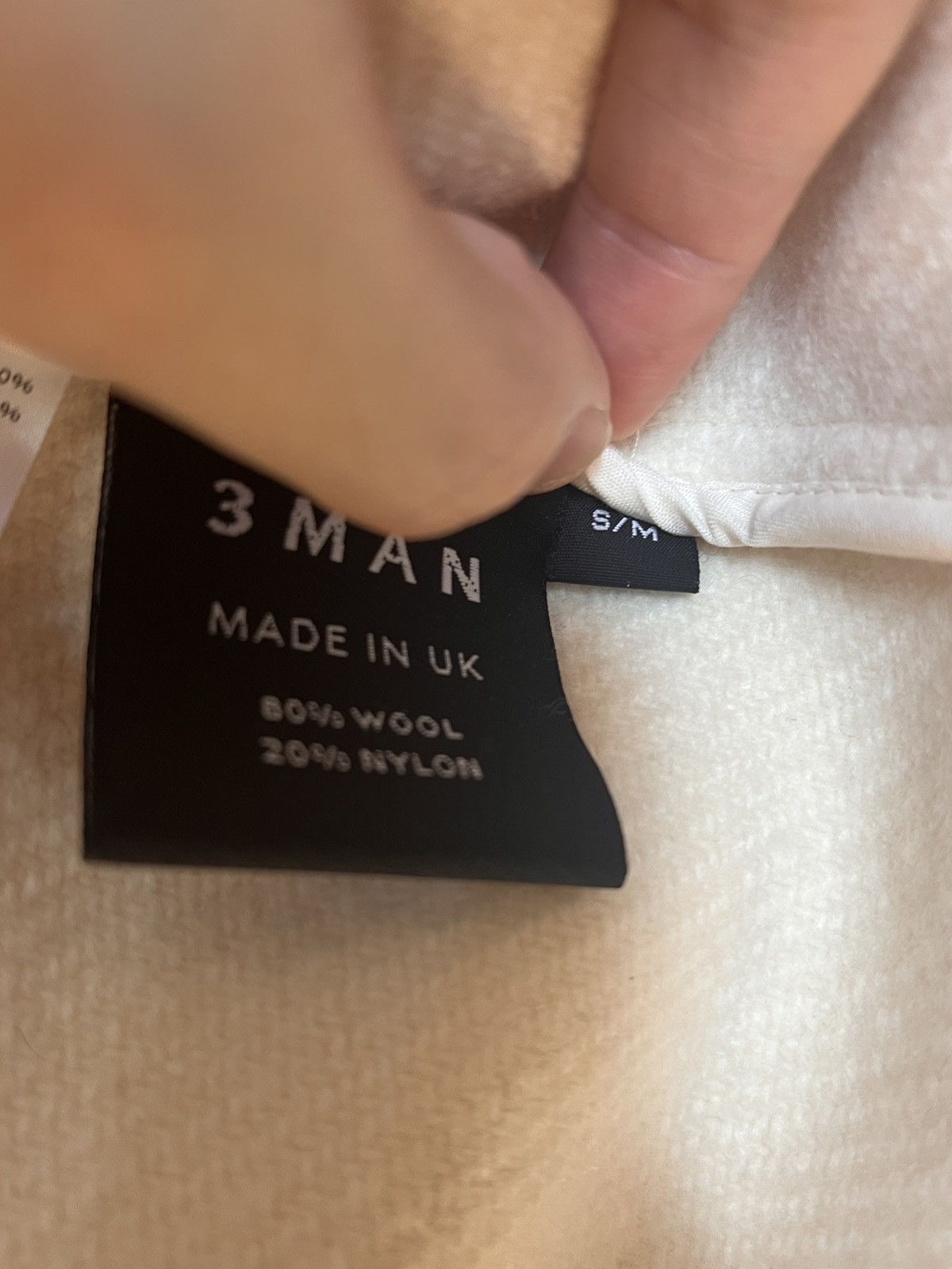 3MAN Wool blend blanket jacket white s/m (fits L-XL) Size US M / EU 48-50 / 2 - 4 Thumbnail
