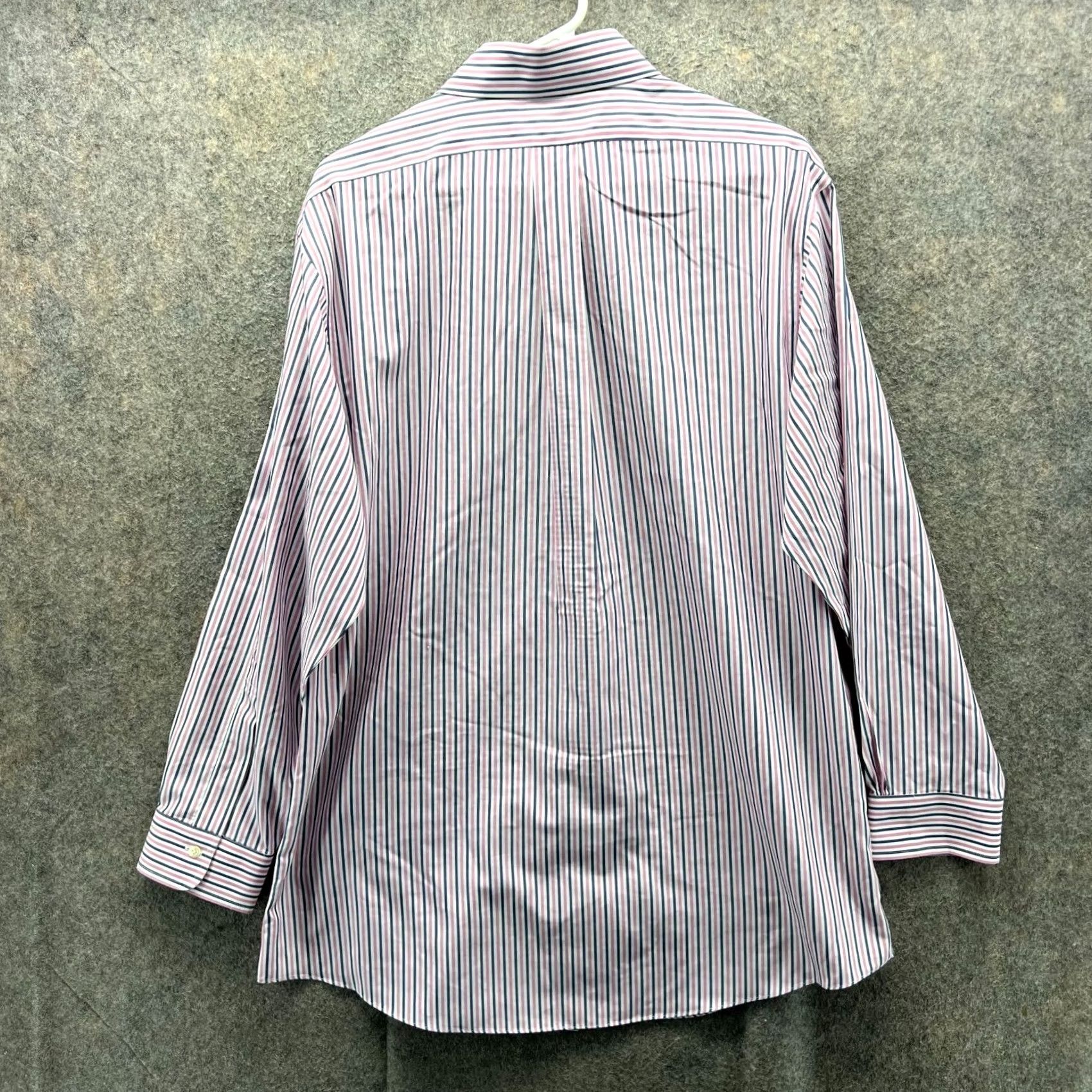 Brooks Brothers Brooks Brothers Shirt Mens 17 33 Pink Button Down Preppy Striped Regent Cotton Regular Long Sleeve Christmas? Size US XL / EU 56 / 4 - 2 Thumbnail