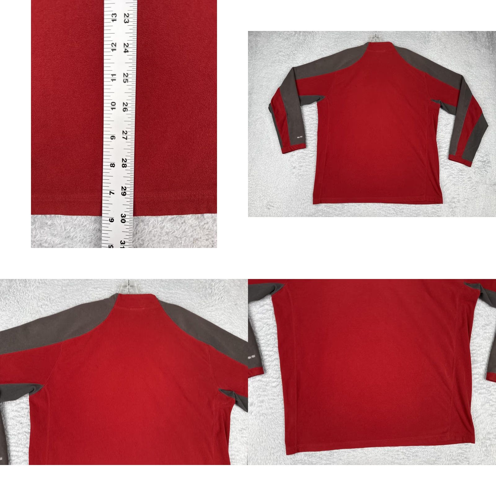 The North Face VINTAGE? No — The North Face Pullover Mens XL Red Gray TKA 100 Fleece 1/4 Zip Outdoor Hiking Size US XL / EU 56 / 4 - 9 Thumbnail