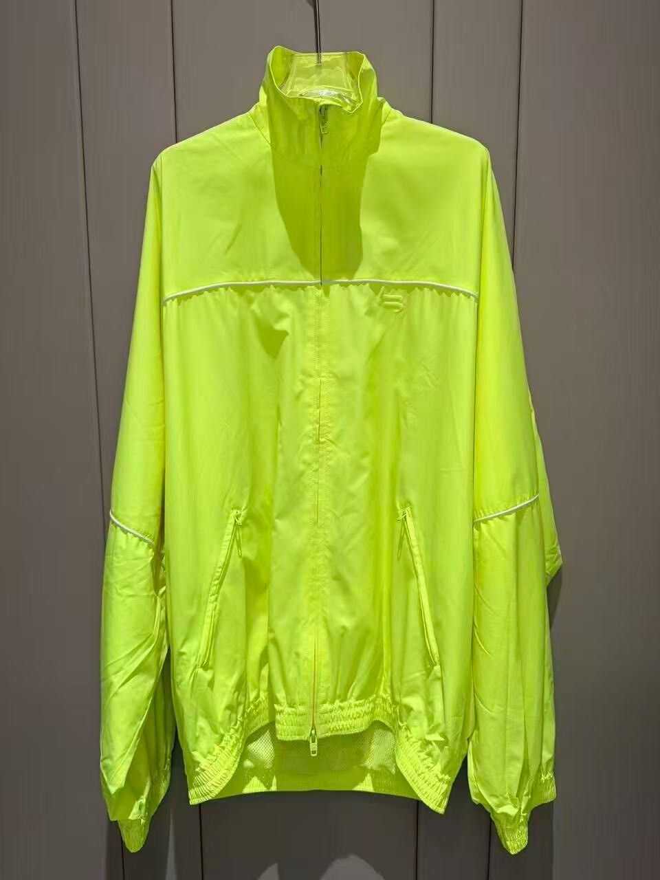 Balenciaga Balenciaga Fluorescent Green Zip Jacket Size US S / EU 44-46 / 1 - 1 Thumbnail