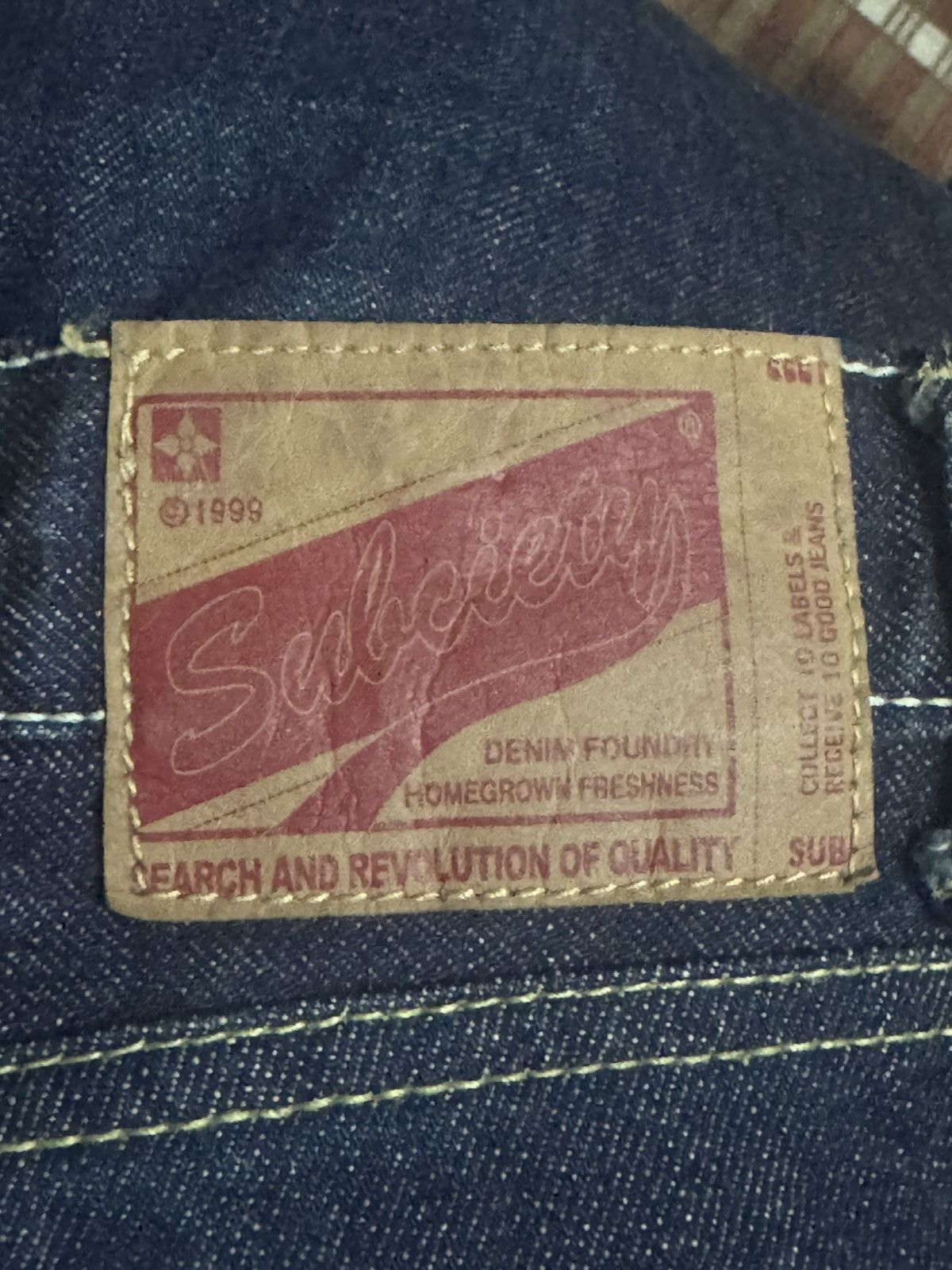 Japanese Brand VINTAGE JAPANESE DENIM 1999 SUBCIETY PUNKER VERY RARE DENIM Size US 36 / EU 52 - 9 Thumbnail