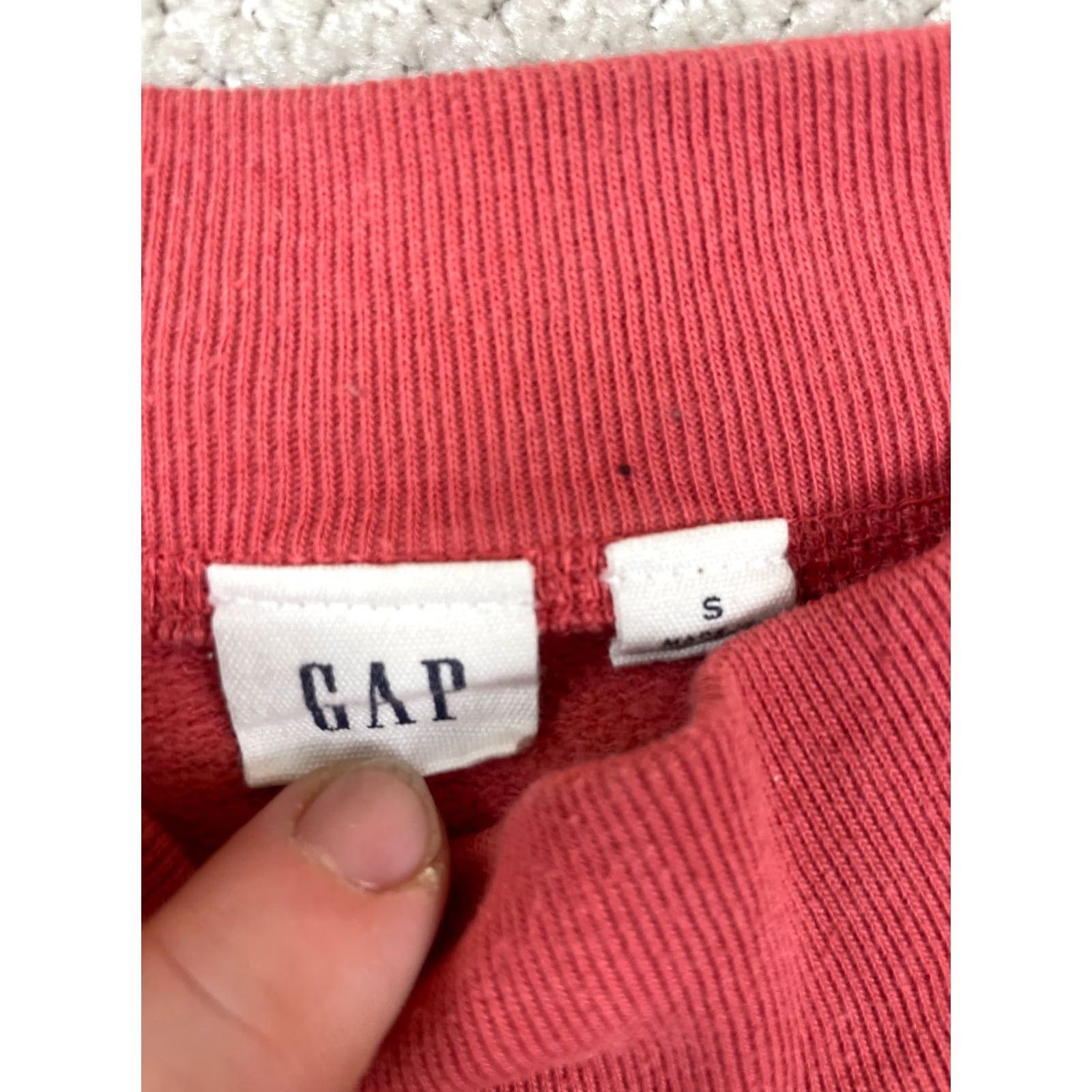 Gap GAP Sweater Womens Small Salmon Pink Mock Neck Pullover Oversized Boxy Classic Size S / US 4 / IT 40 - 4 Thumbnail