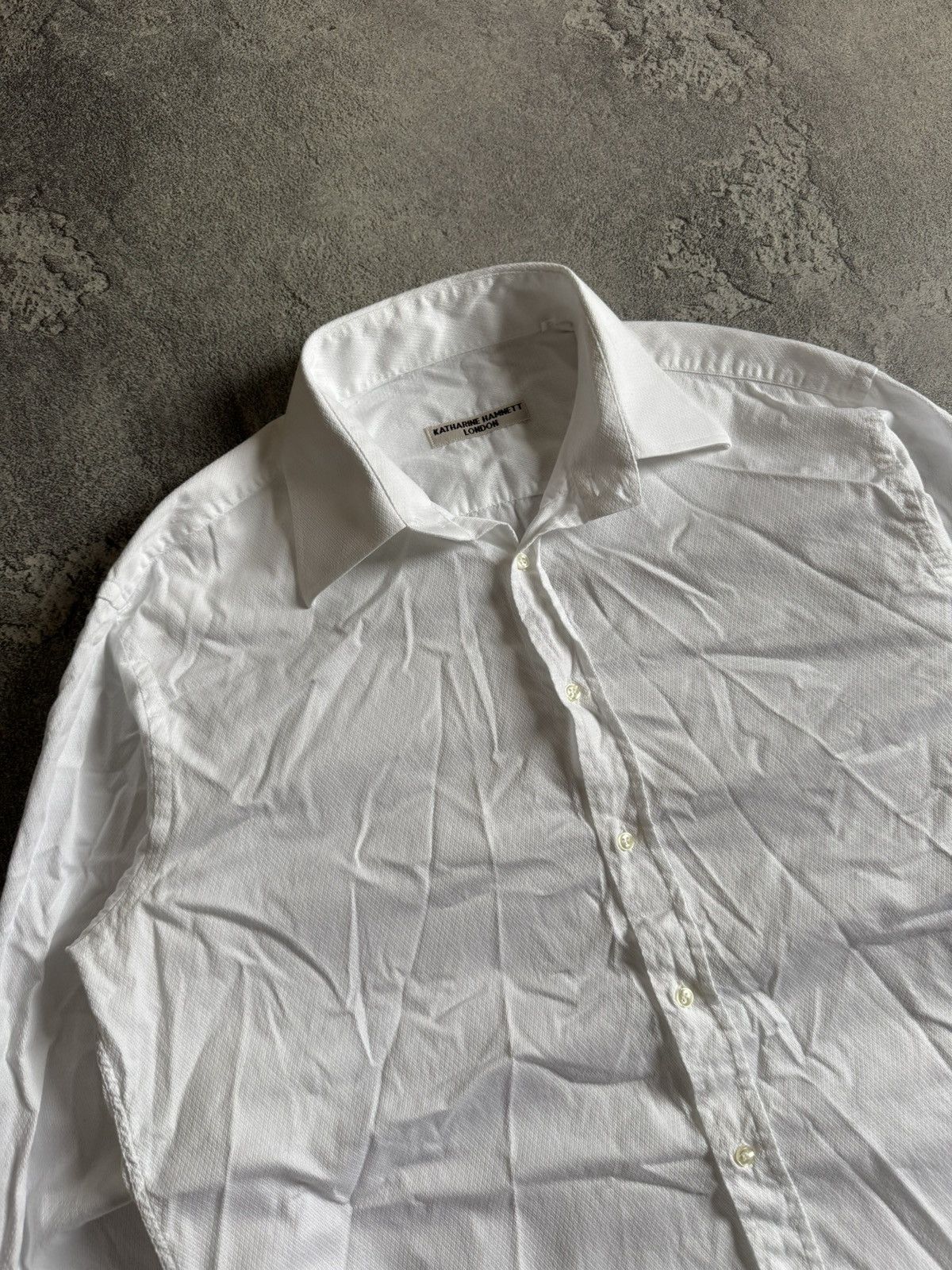 Katharine Hamnett London Katharine Hamnett London 45/18 shirt button up long sleeve Size US XXL / EU 58 / 5 - 2 Thumbnail