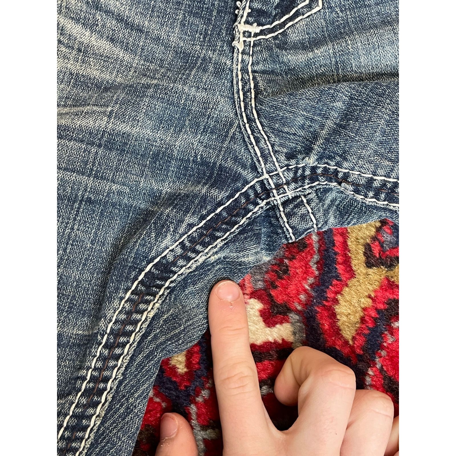 Affliction Vintage Men’s Y2K Affliction Jeans 36” Ace Black Premium Size US 36 / EU 52 - 7 Thumbnail