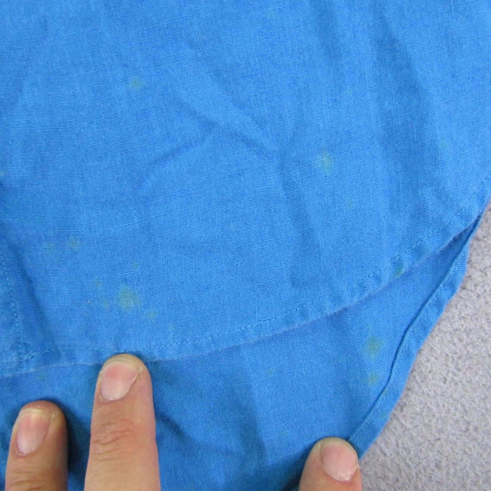 Vintage VINTAGE Castelbajac Sport Shirt Mens Small Blue Linen Taj Mahal Club Shirt Size US S / EU 44-46 / 1 - 4 Thumbnail