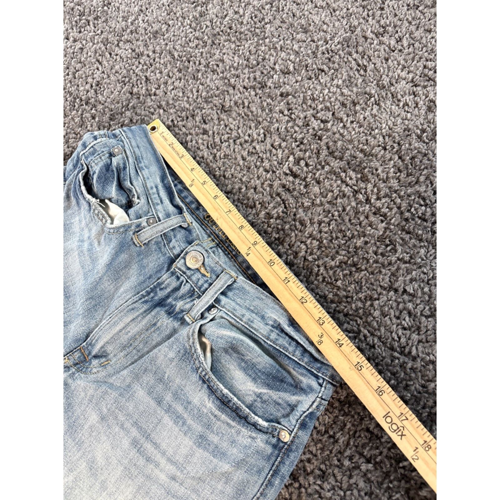 American Eagle Outfitters American Eagle Outfitters Jeans Men 30x29 Light Wash Relaxed Straight Blue Logo Distressed 5-Pocket Denim 29 Inseam Regular XS-? Size US 30 / EU 46 - 4 Thumbnail