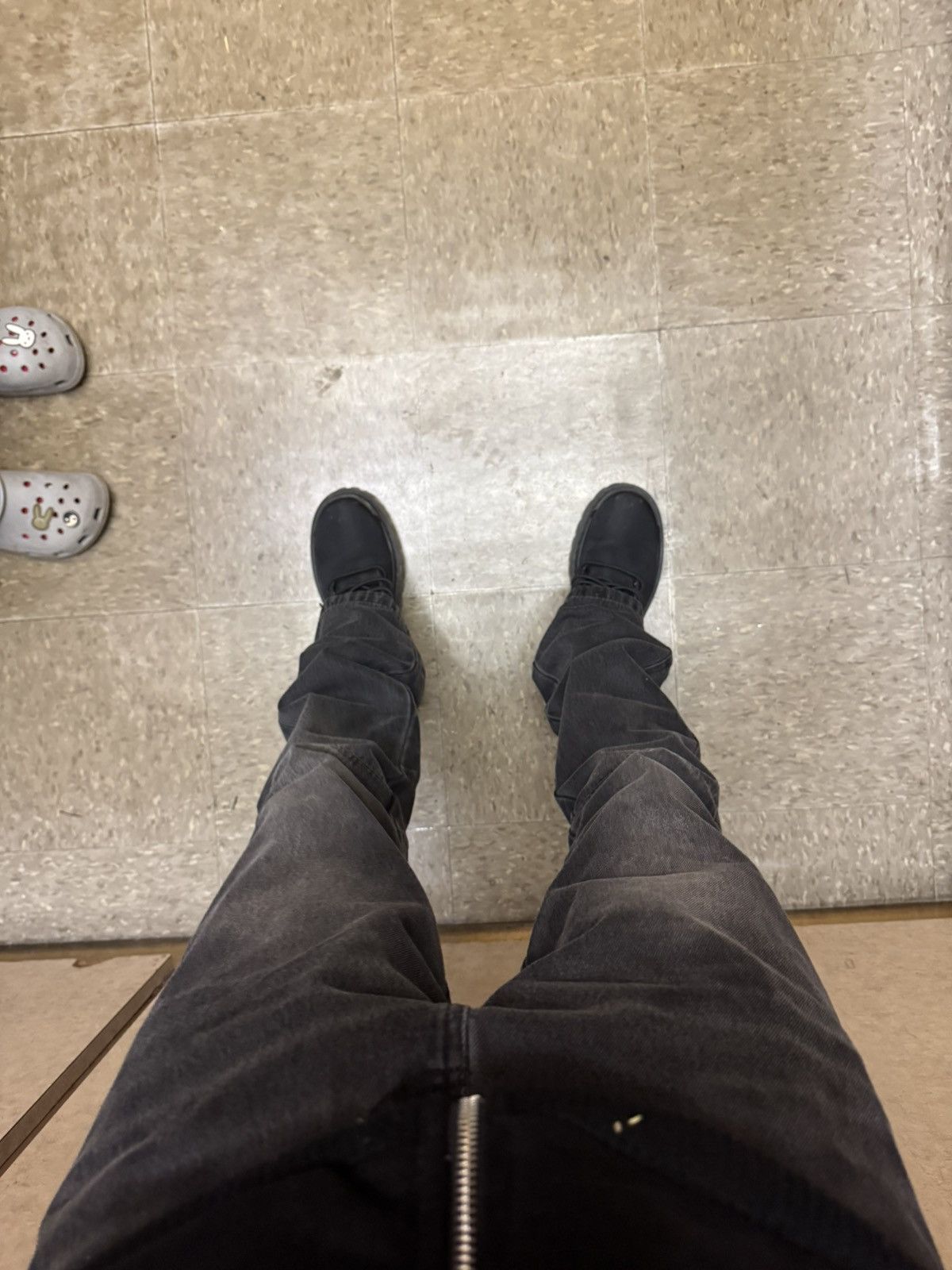 Other Rare black Ash Denim Black Faded slim Boot cut rare Size US 34 / EU 50 - 2 Thumbnail