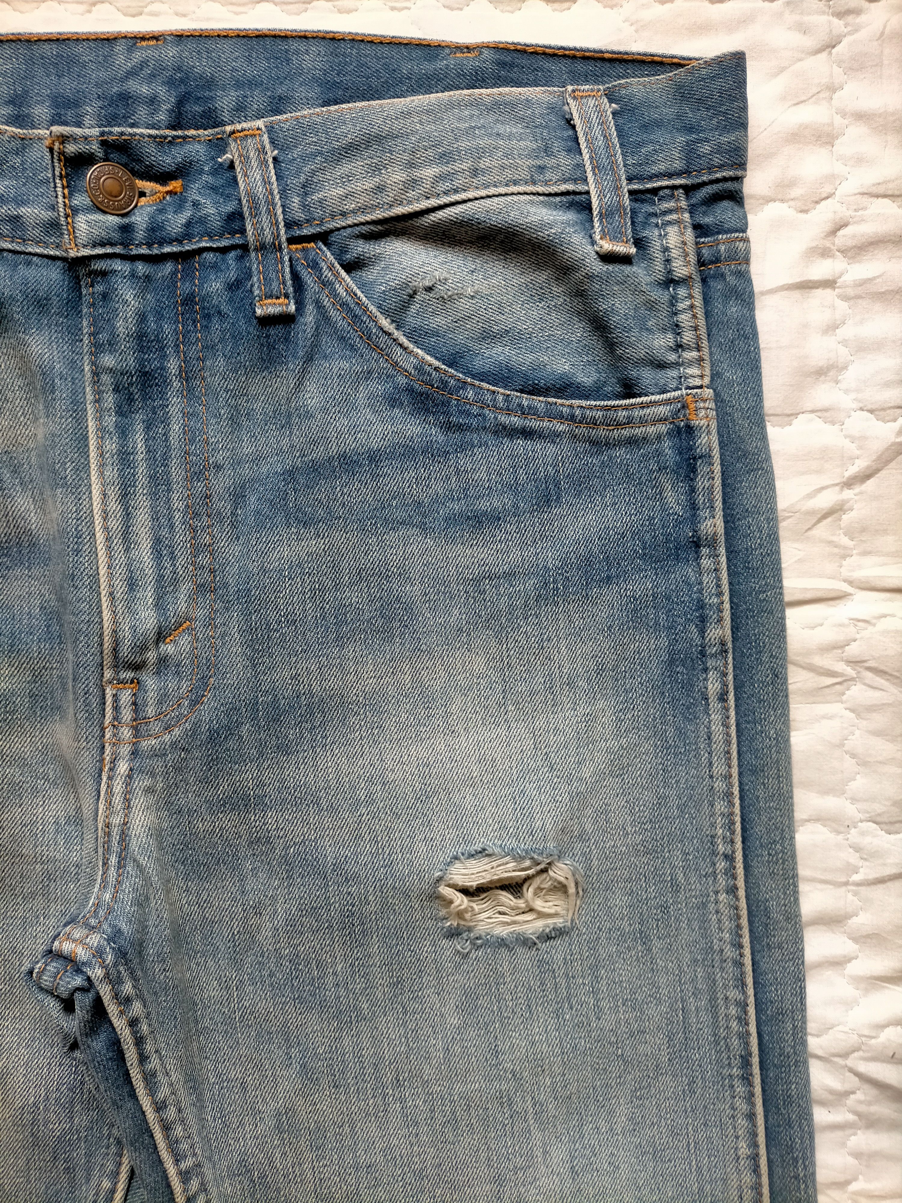 Levi's Vintage Clothing Vintage Levis 606 Big E Skinny Ramones Jeans Size US 32 / EU 48 - 3 Thumbnail