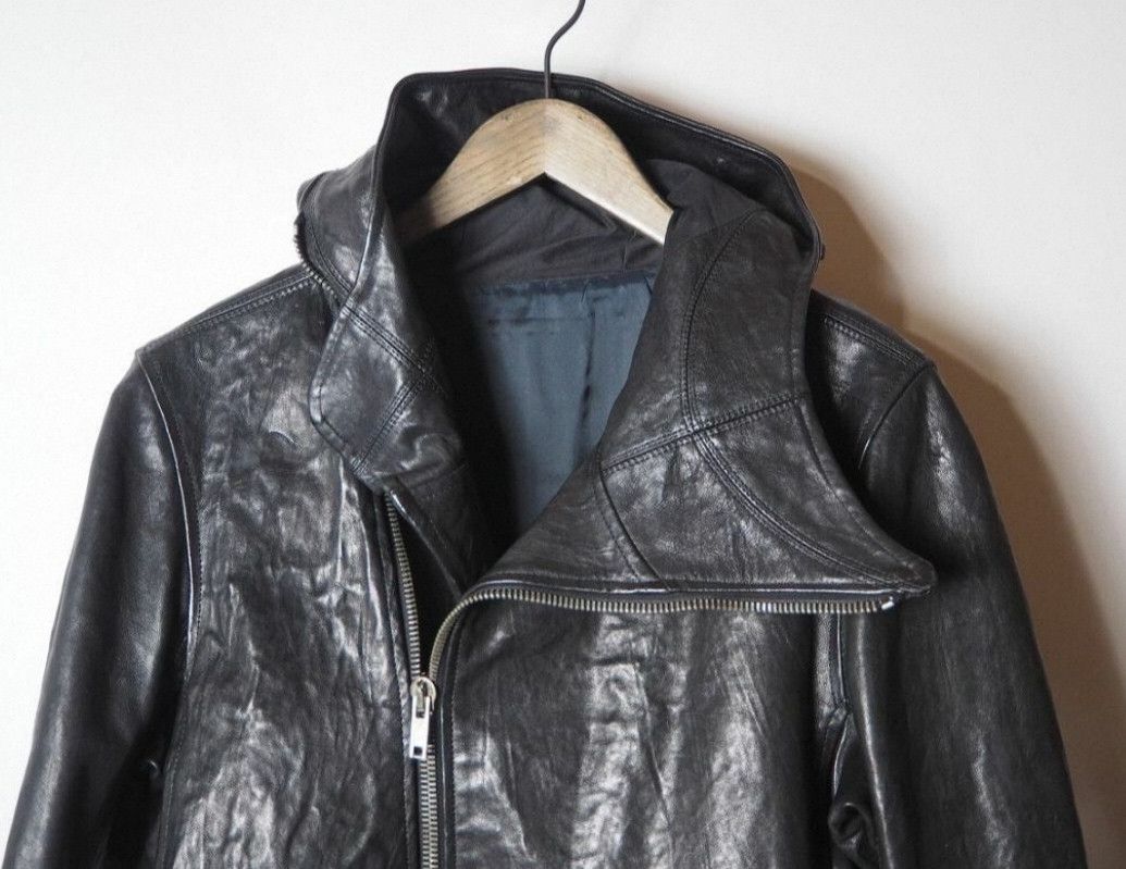 Rick Owens Rick Owens size 38 12fw Mainline Bullet Ninja Hooded Leathe Size US M / EU 48-50 / 2 - 4 Thumbnail