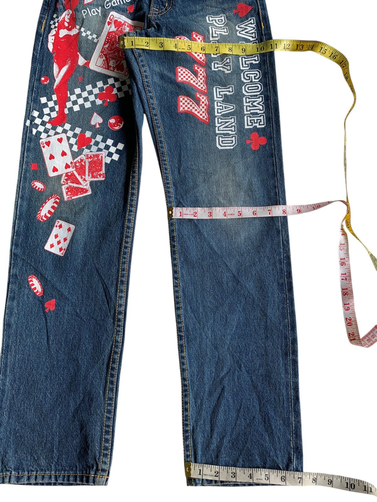 Other RARE💥CO&LU SELVEDGE PLAY GAME DISTRESSED DENIM🎌 Size US 29 - 20 Thumbnail
