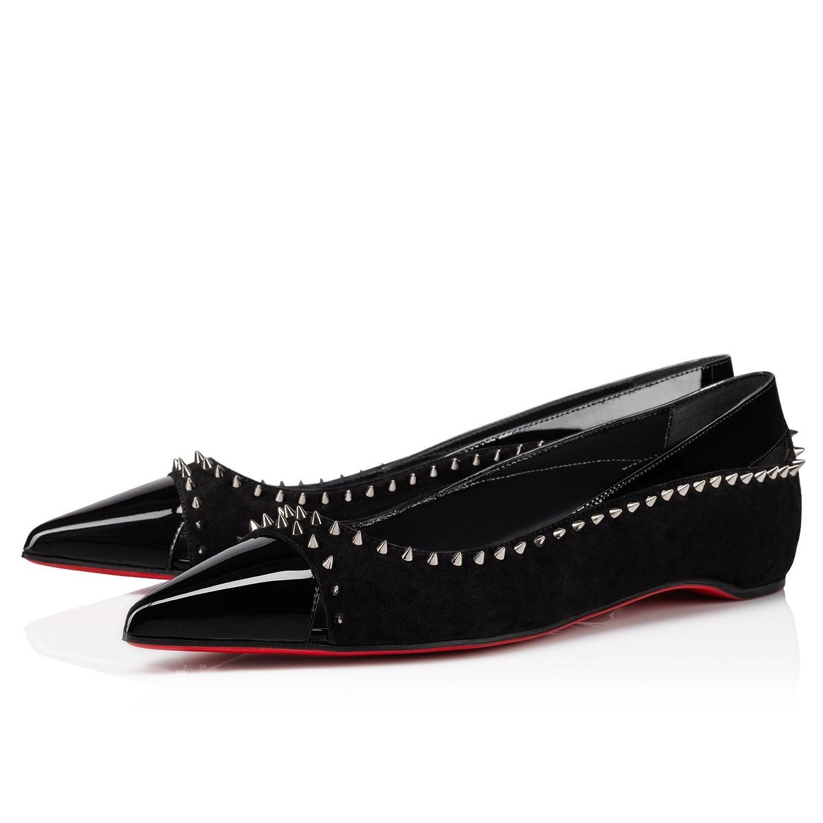 Christian Louboutin Duvettina Spikes Black Size US 9.5 / IT 39.5 - 1 Thumbnail