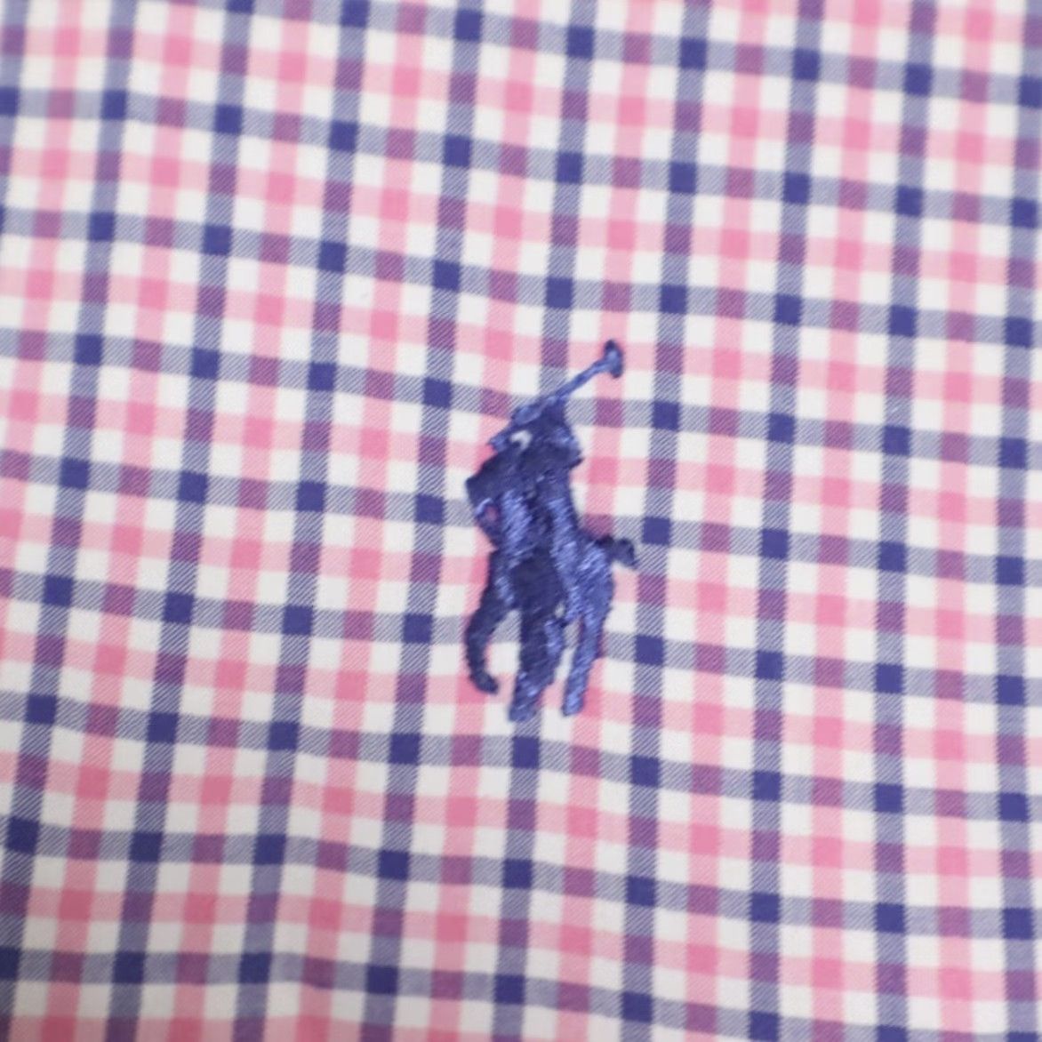 Ralph Lauren Ralph Lauren Poplin Cotton Gingham Long Sleeve Button Down Shirt Pink Mens 2XLT Size US XXL / EU 58 / 5 - 6 Thumbnail