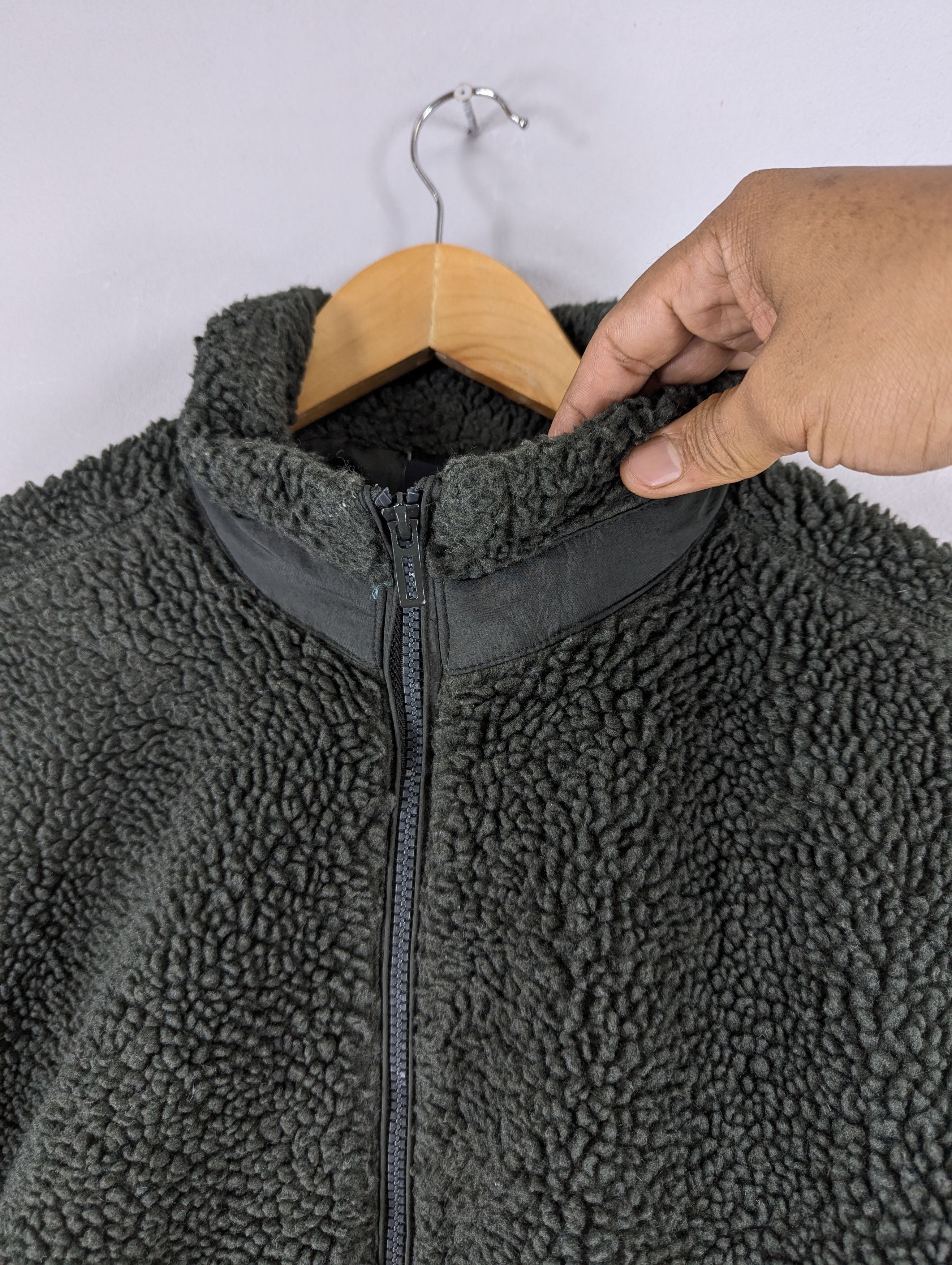 Adidas Adidas Three Stripes Sherpa Fleece Boa Boxy Zipper Jacket Size US L / EU 52-54 / 3 - 5 Thumbnail