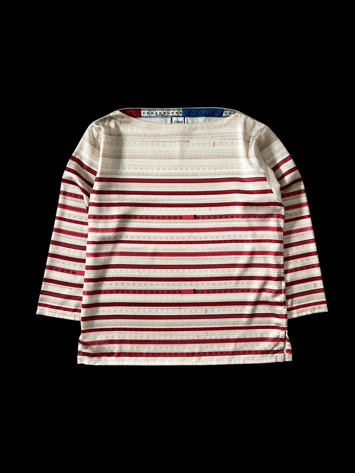 Jean Paul Gaultier Jean Paul Gaultier Tape Boat Neck Tops Size M / US 6-8 / IT 42-44 - 1 Thumbnail
