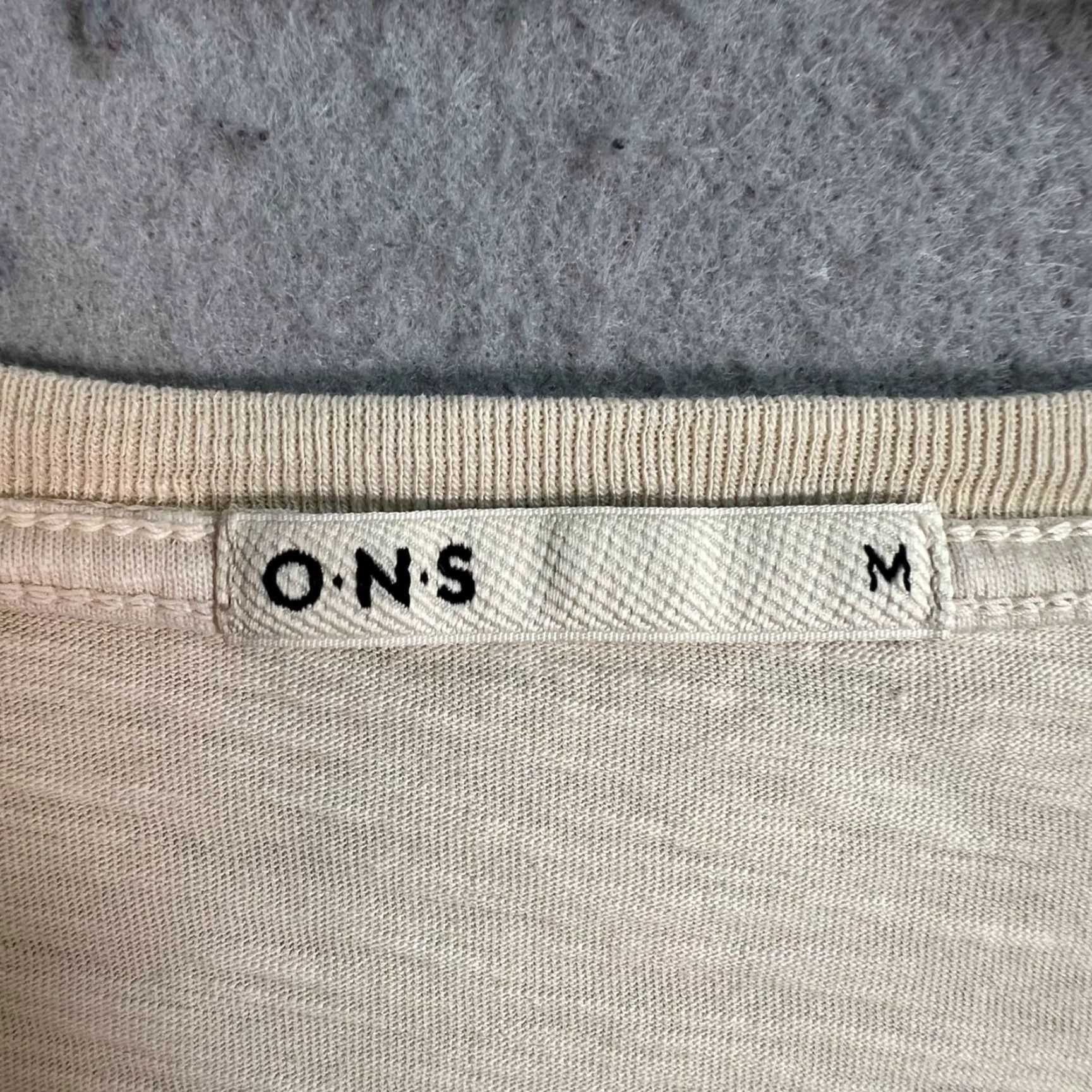 Olive O.N.S Mens Beige & Olive Graphic Pocket T-Shirt Size Medium 100% Cotton Size US M / EU 48-50 / 2 - 3 Thumbnail