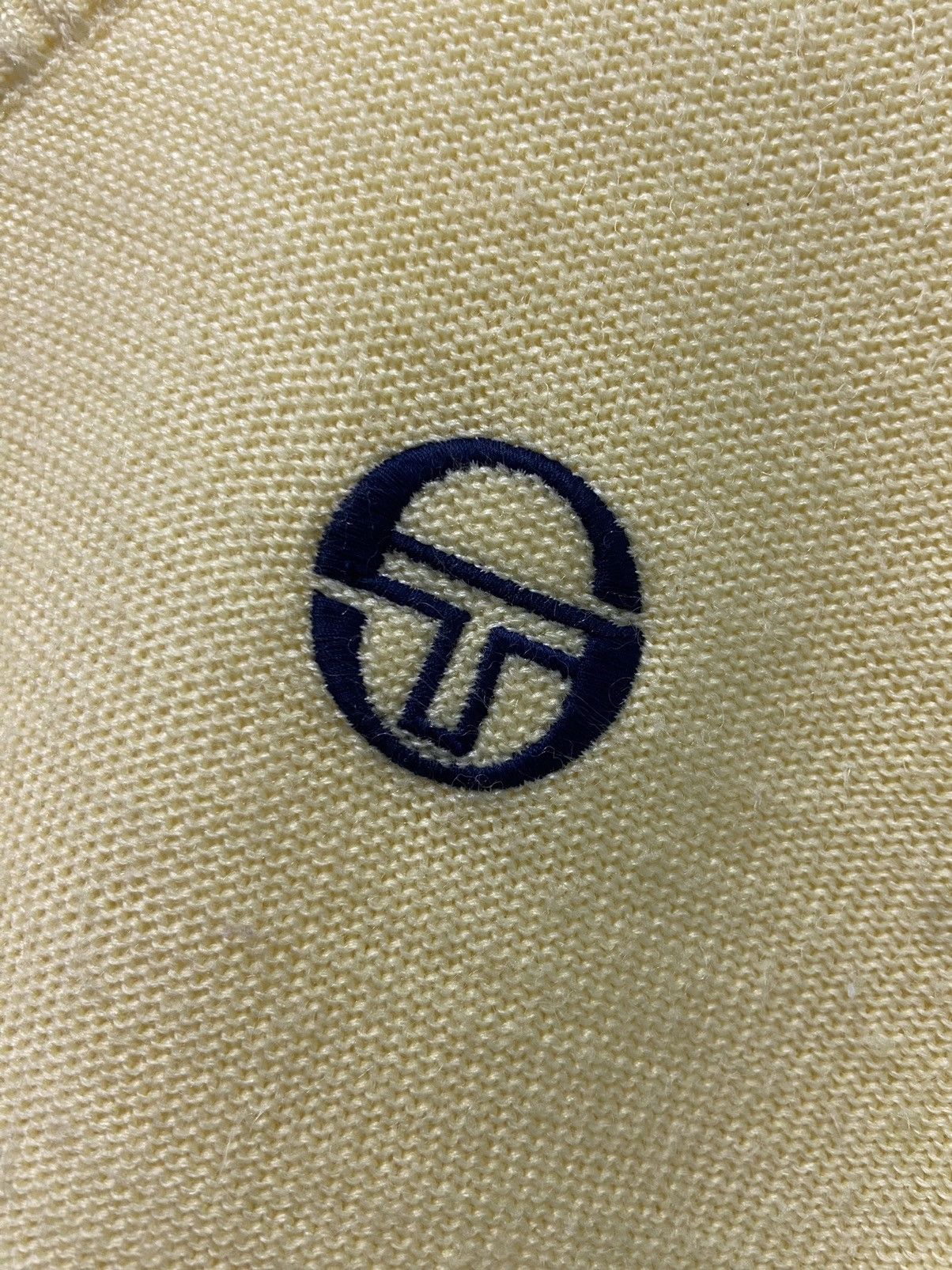 Sergio Tacchini × Vintage Vintage Sergio Tacchini Yellow Vest Size L / US 10 / IT 46 - 4 Thumbnail