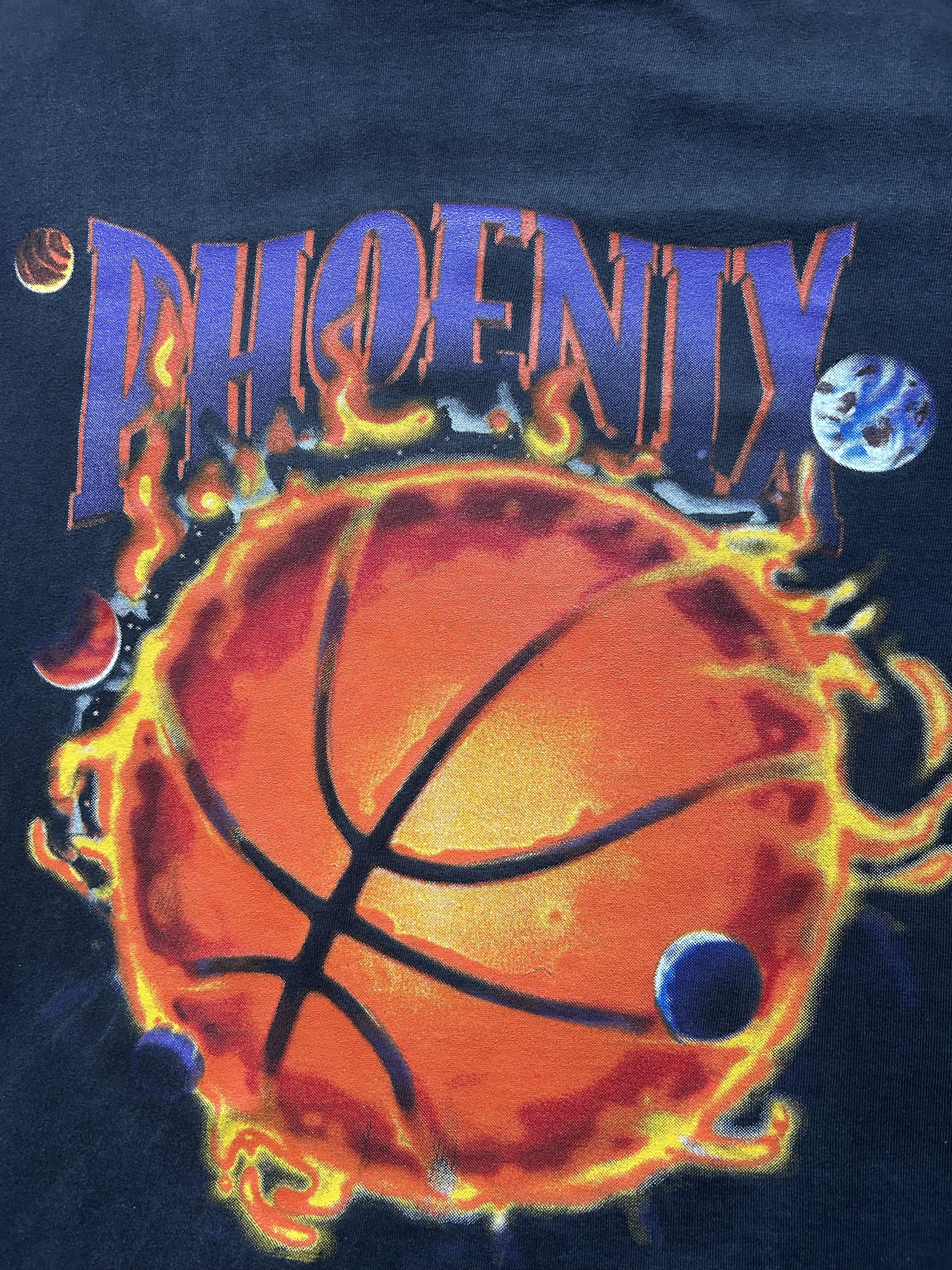 Nutmeg Vintage Nutmeg Phoenix Suns Planets single stitch T-Shirt Size US XL / EU 56 / 4 - 4 Thumbnail