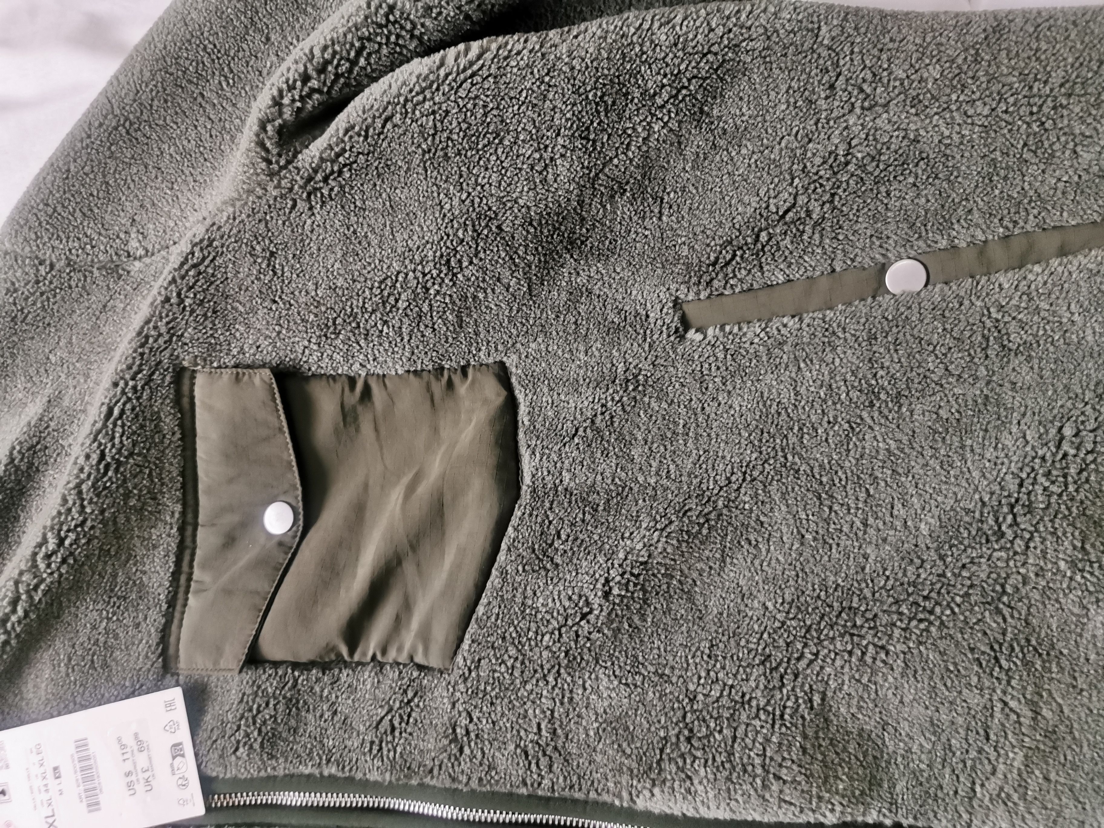 Zara Zara faux shearling effect, jacket with contrast brand new Size US XL / EU 56 / 4 - 5 Thumbnail