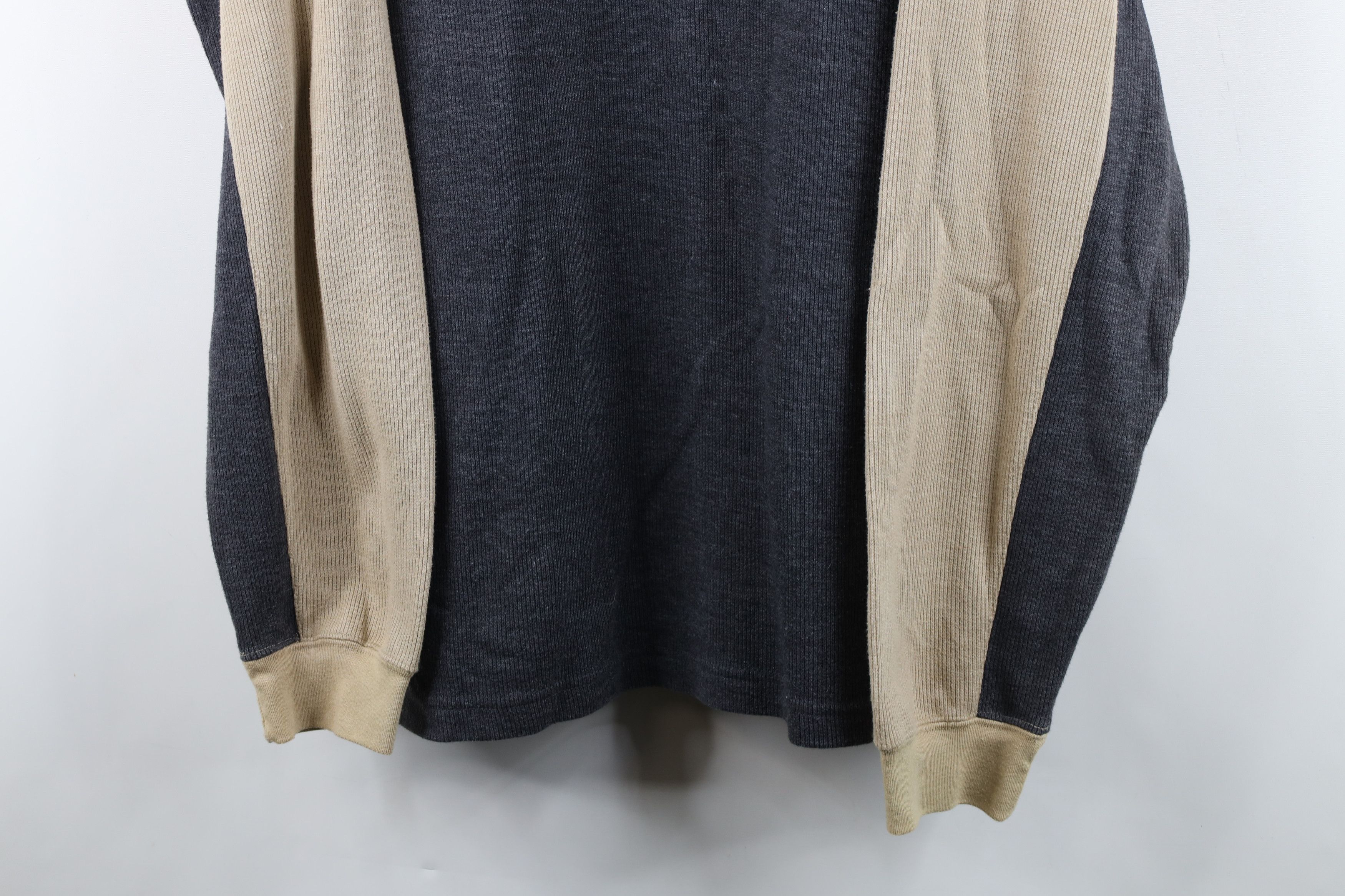 Vintage Vintage 90s Y2K Streetwear Ribbed Knit Long Sleeve T-Shirt Size US XL / EU 56 / 4 - 3 Thumbnail