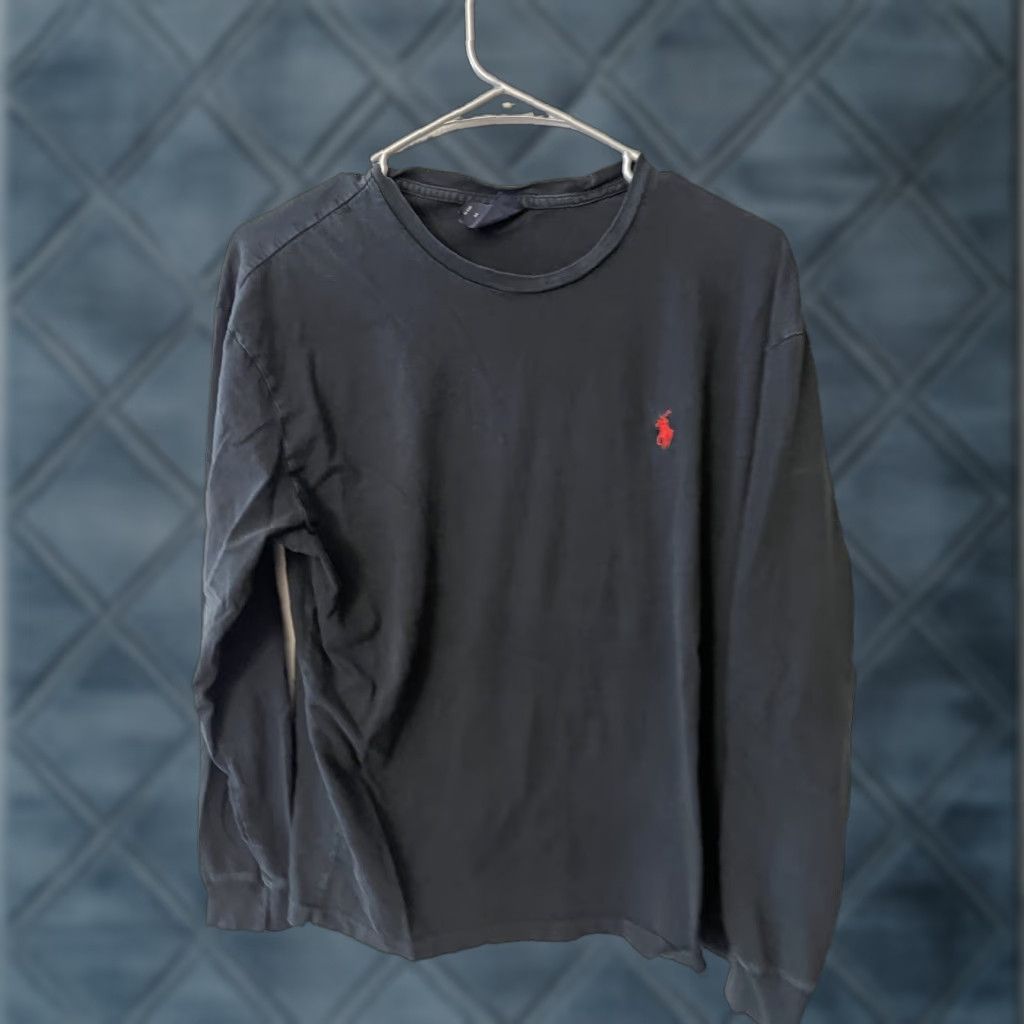 Polo Ralph Lauren Polo Ralph Lauren Tee T Shirt Mens S Black Knit Crew Neck Long Sleeve Logo Size US S / EU 44-46 / 1 - 1 Thumbnail