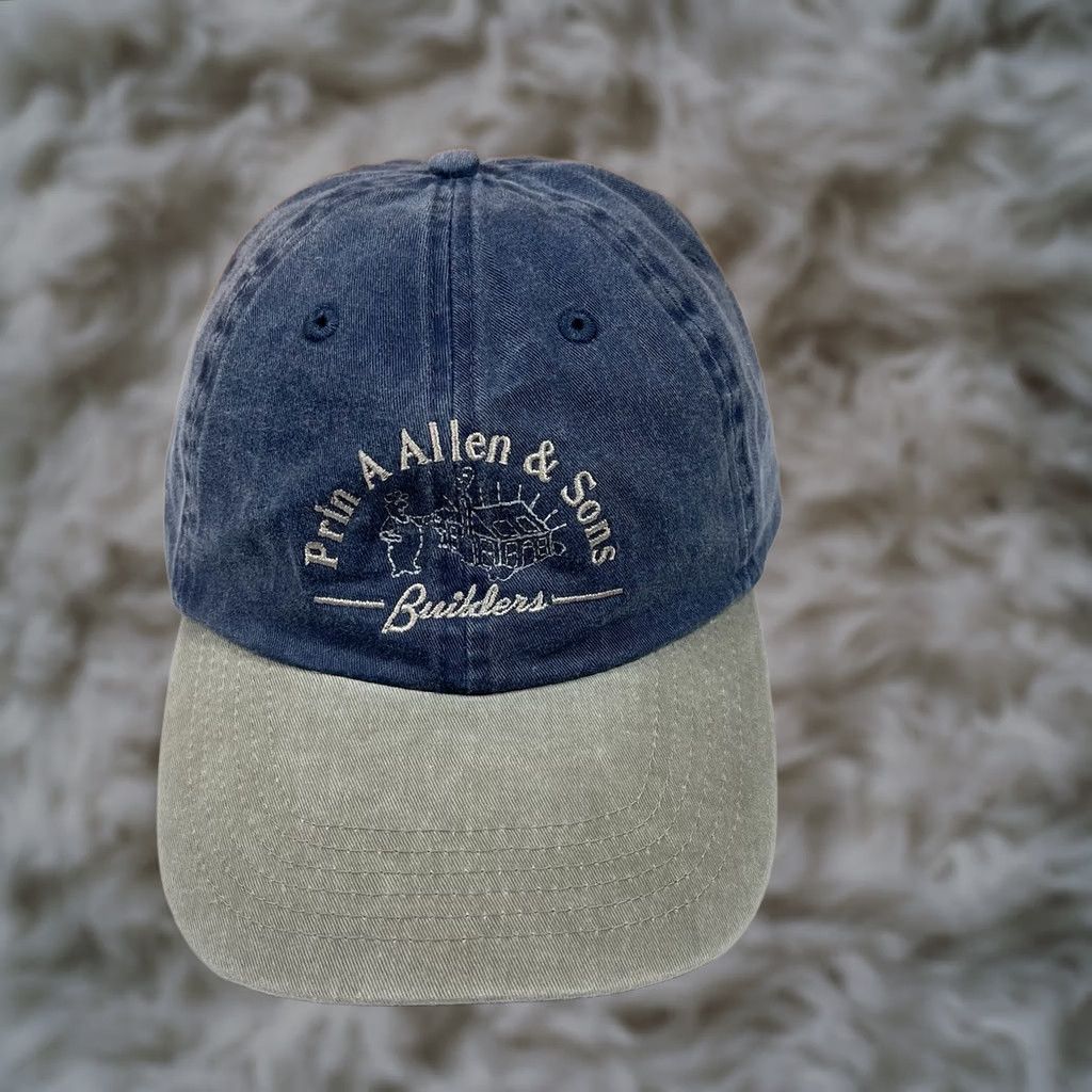 Vintage Fahrenheit Baseball Cap Blue Adult Adjustable Hat Mens Cap Embroidered Logo Classic Builders Allen & Sons Size ONE SIZE - 1 Thumbnail