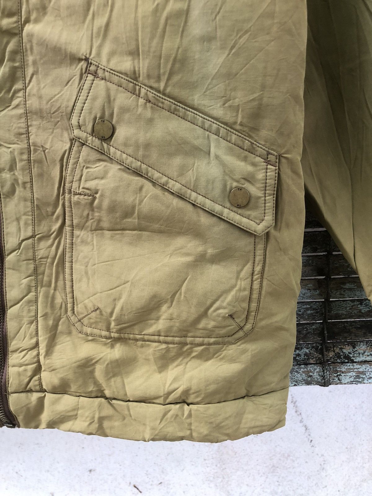 Tommy Hilfiger × Vintage Vintage Sunfaded Tommy Hilfiger Duck Canvas Jacket Size US L / EU 52-54 / 3 - 8 Thumbnail