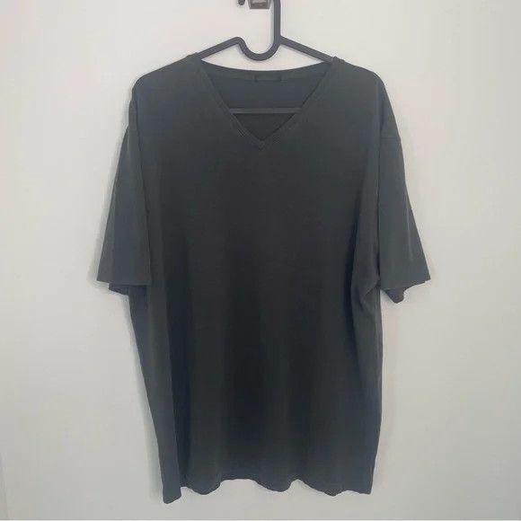 PATRICK ASSARAF Patrick Assaraf Pima Cotton Stretch V Neck T Shirt Grey XXL Size US XXL / EU 58 / 5 - 2 Thumbnail