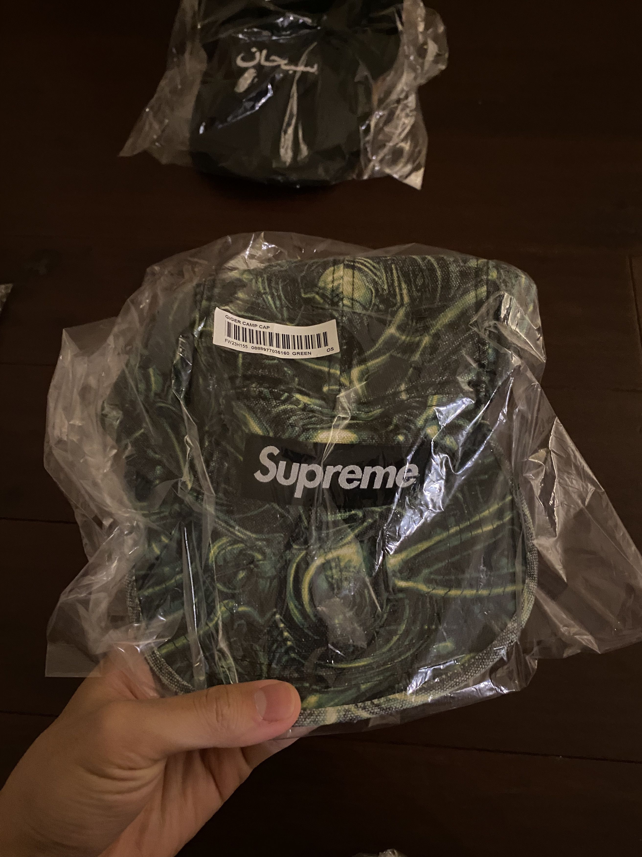 image of Supreme Hr Giger Camp Cap Green - , Men's