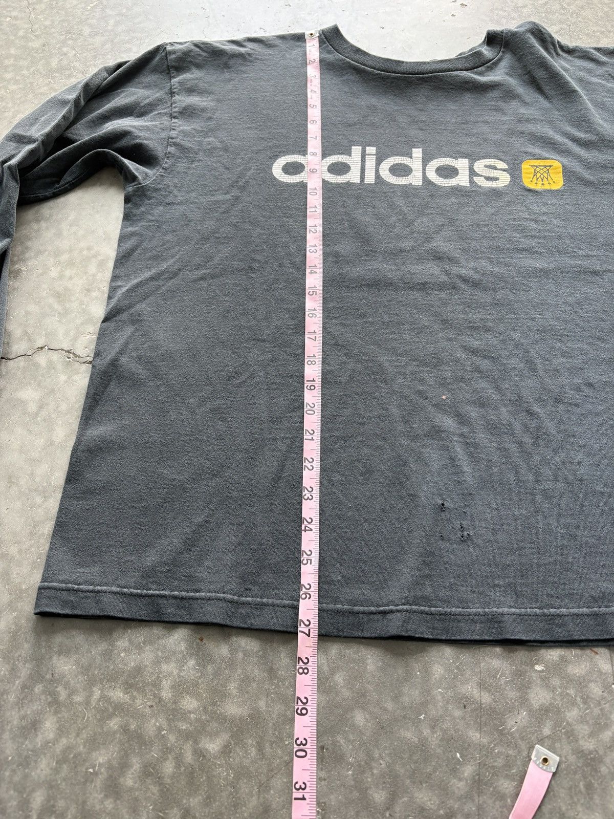 Adidas Vintage Y2K Adidas Basketball Boxy Longsleeve Graphic Tee Size US XL / EU 56 / 4 - 13 Thumbnail