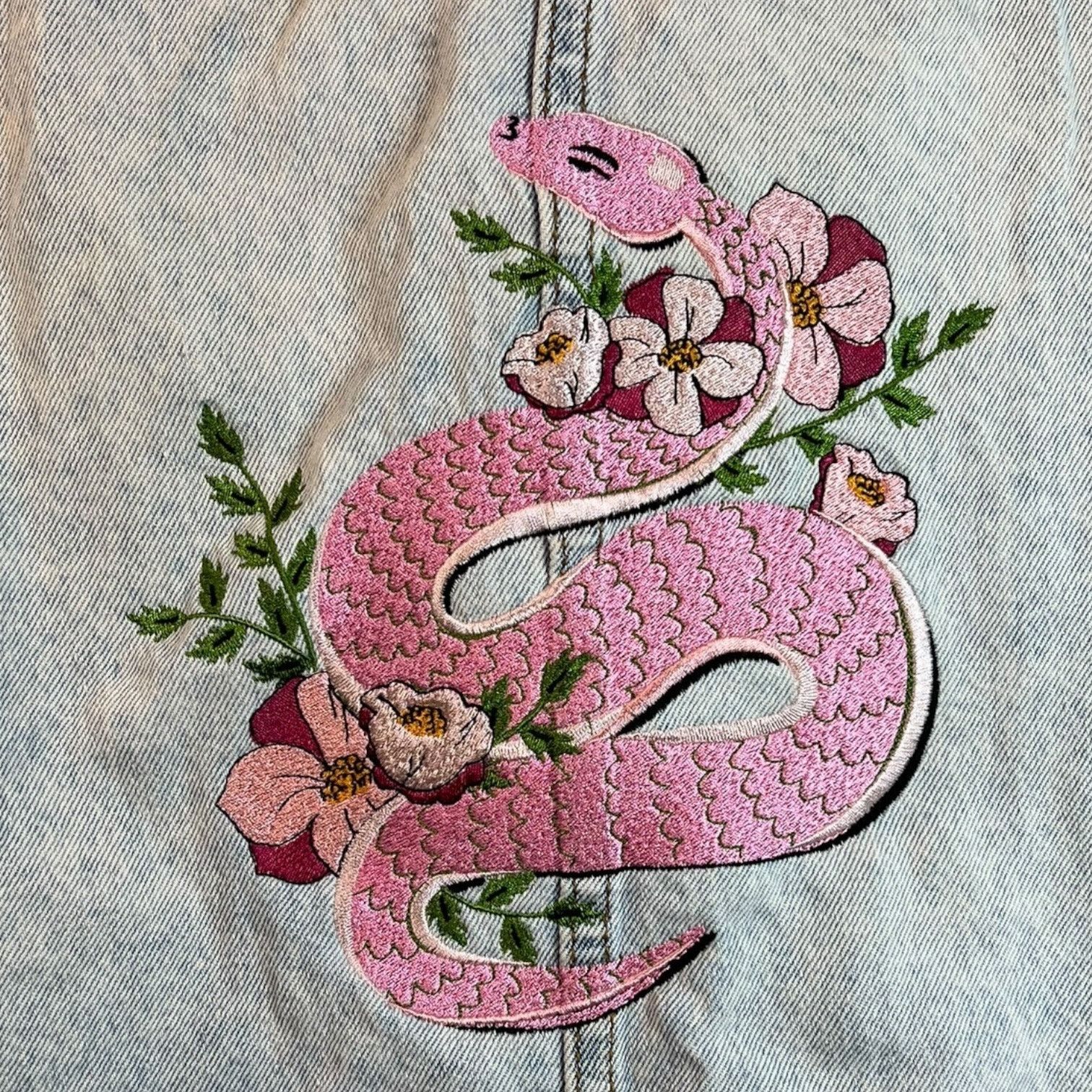 Brooklyn Cloth Trademark Brooklyn Cloth 1896 Denim Jacket Pink Snake Size M / US 6-8 / IT 42-44 - 8 Thumbnail