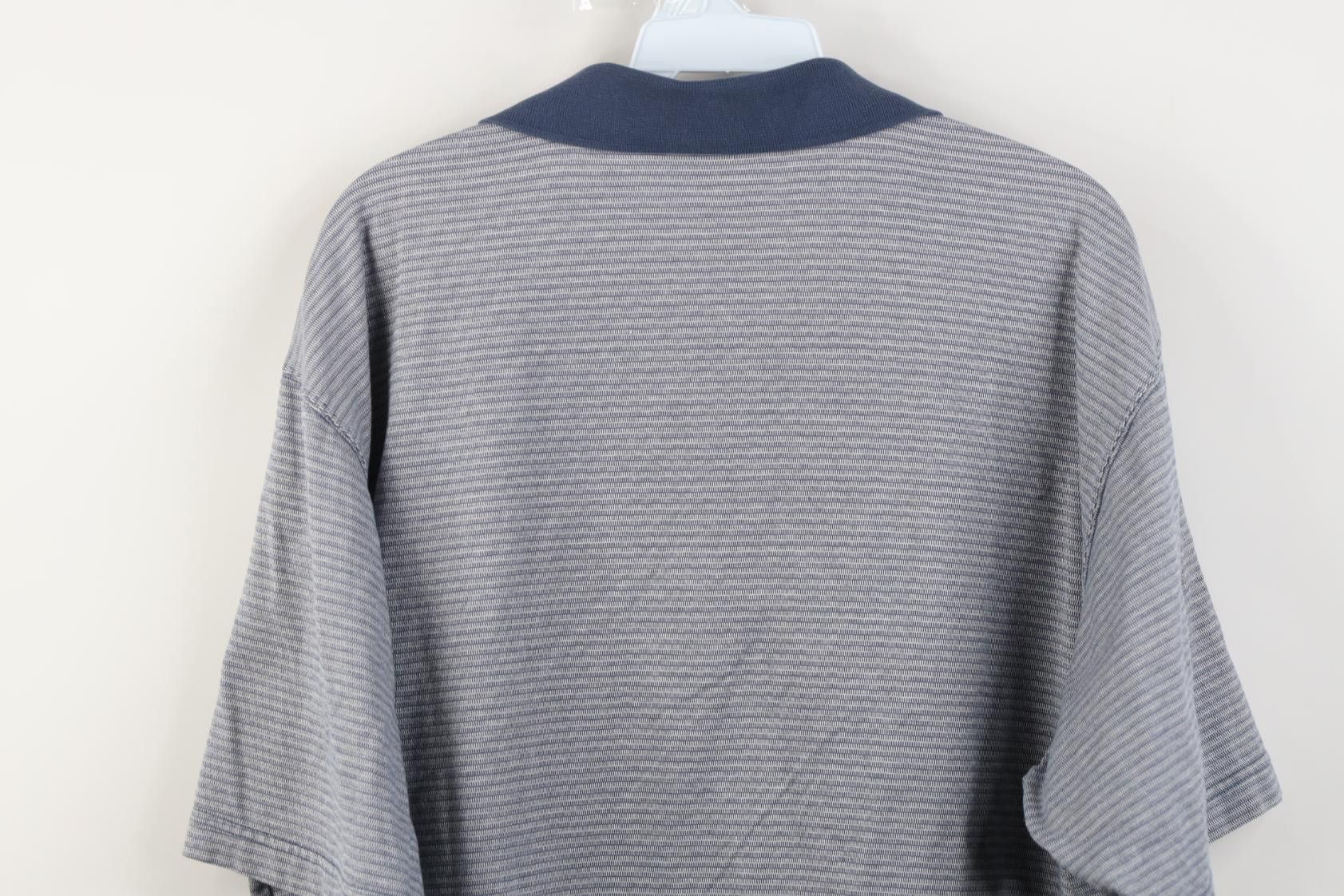 Vintage Vintage 90s Streetwear Striped Knit Collared Golf Polo Shirt Size US XL / EU 56 / 4 - 10 Thumbnail