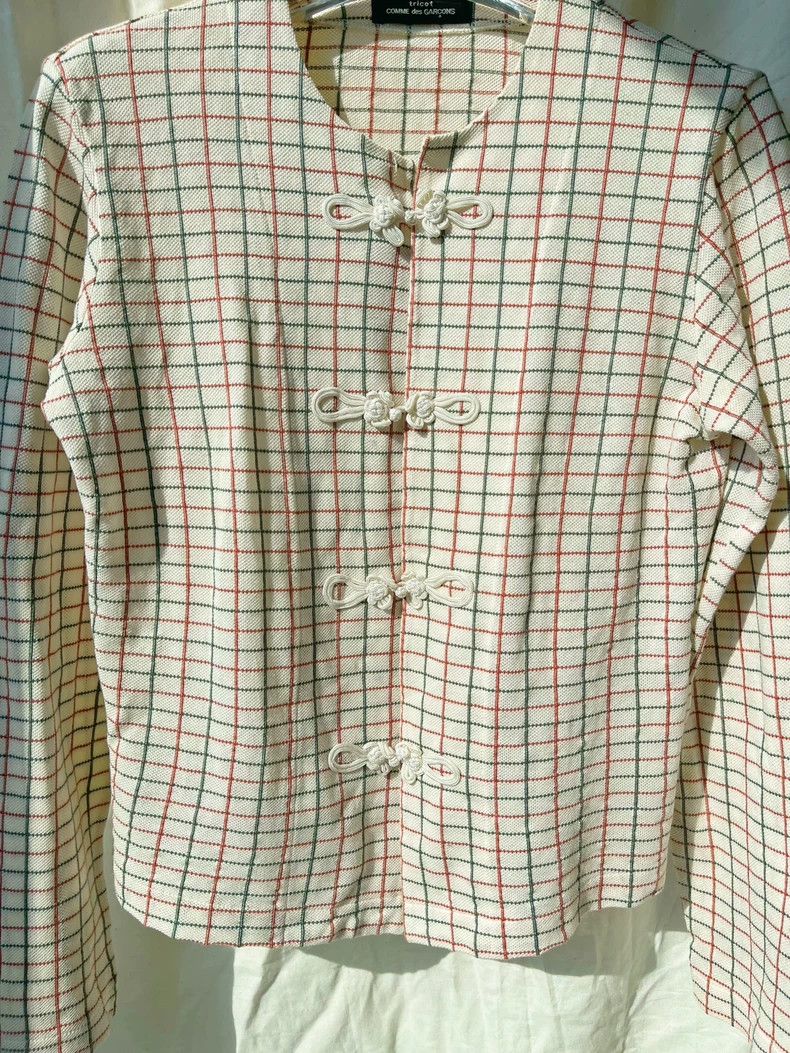 Comme des Garcons Comme Des Garcons Chinese style buckled red and green plai Size S / US 4 / IT 40 - 5 Thumbnail