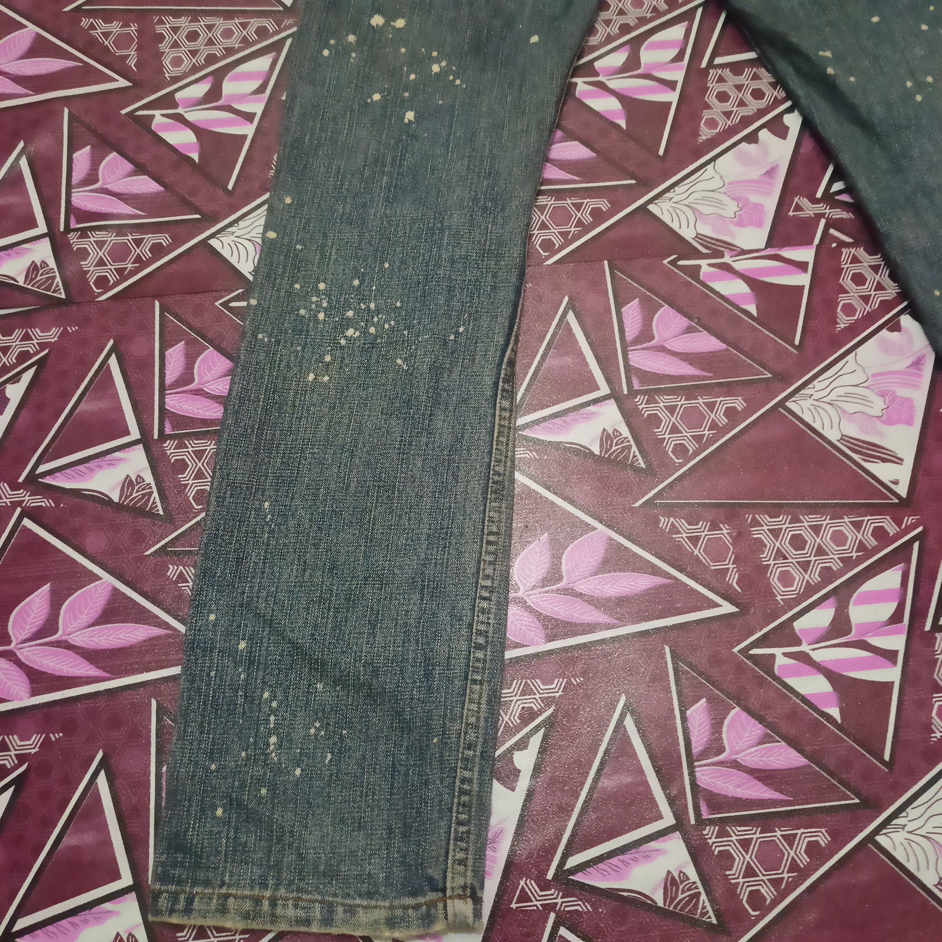 Who Decides War Japanese Earth Music & Ecology Painting Selvedge jeans Size US 31 - 15 Thumbnail