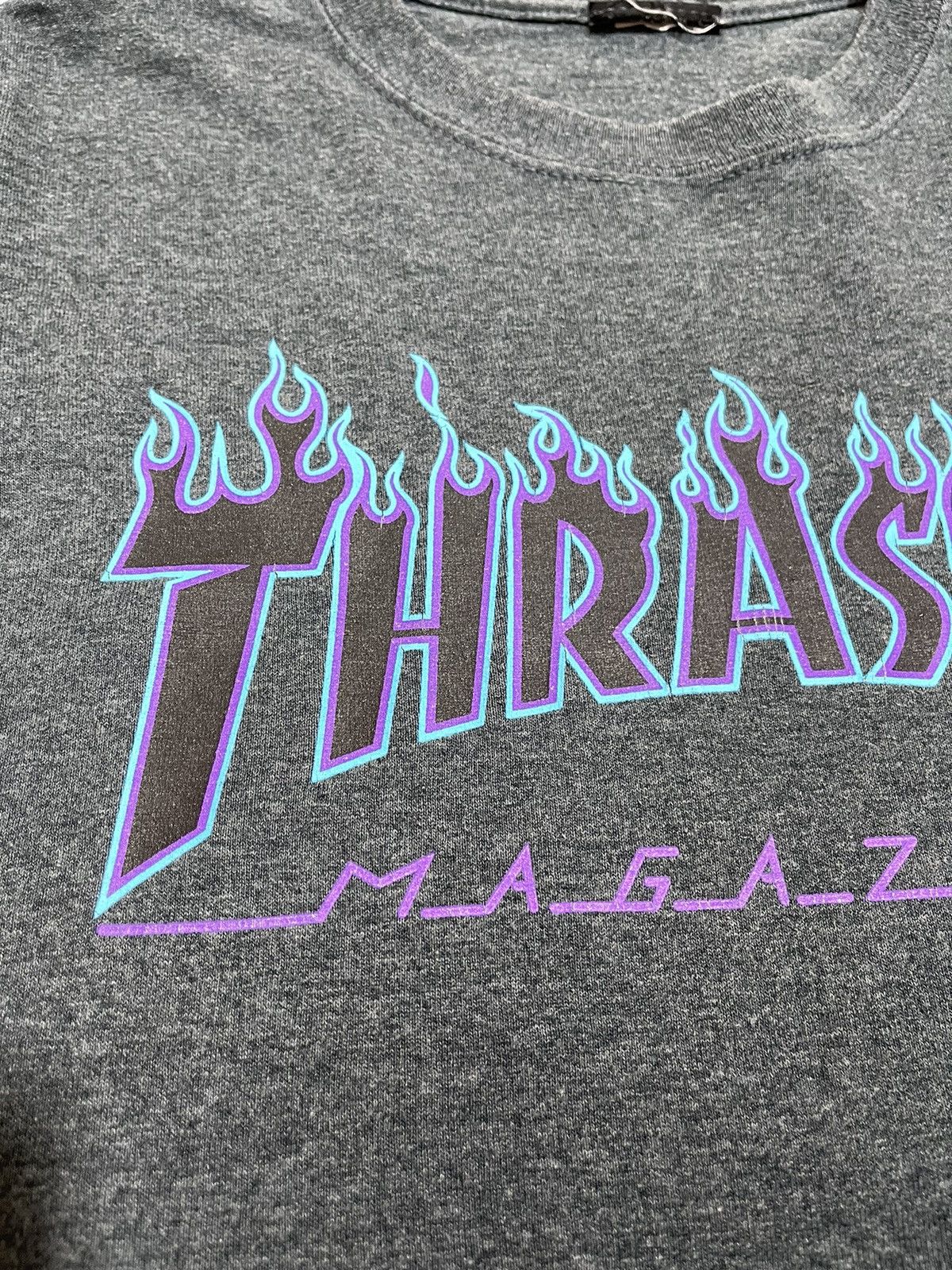 Thrasher Crazy Y2K Thrasher Flames Rare Logo Grunge Punk Skater Tee Size US M / EU 48-50 / 2 - 10 Thumbnail