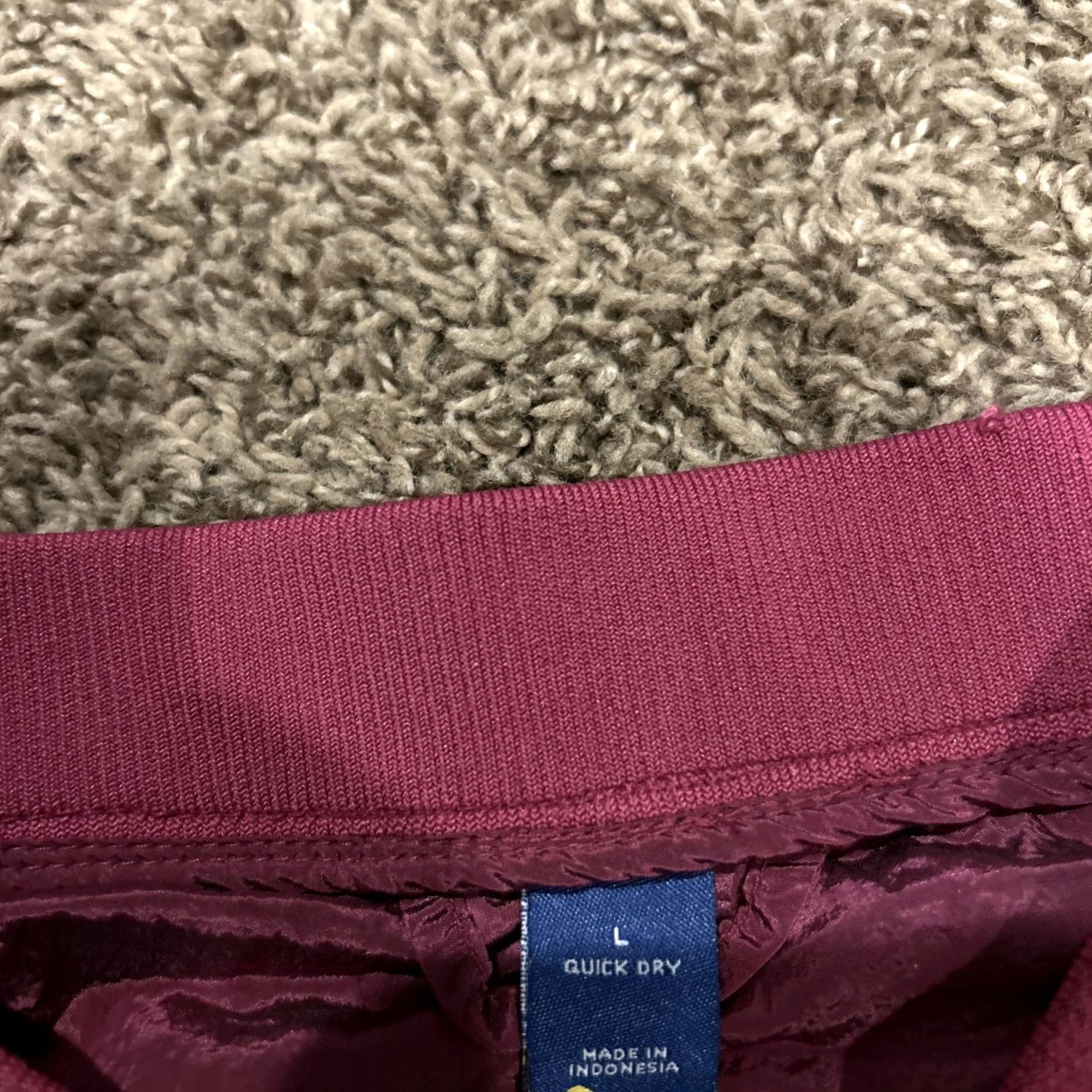 Old Navy Old Navy Women’s Jacket Colorblock Full Zip Water Resistant Go-H20 Active Lightweight Windbreaker L Maroon Nylon/Slick Jacket Size L / US 10 / IT 46 - 2 Thumbnail