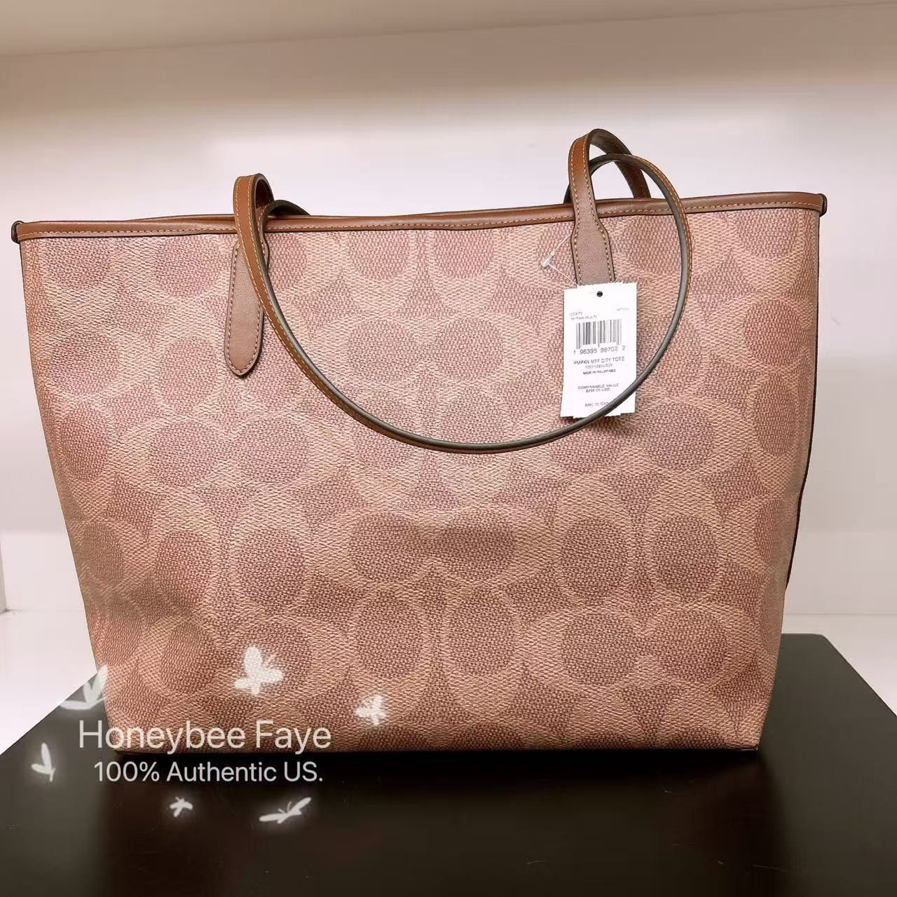 Coach City Tote Bag In Signature Canvas With Halloween Print CCE70 Size ONE SIZE - 5 Thumbnail